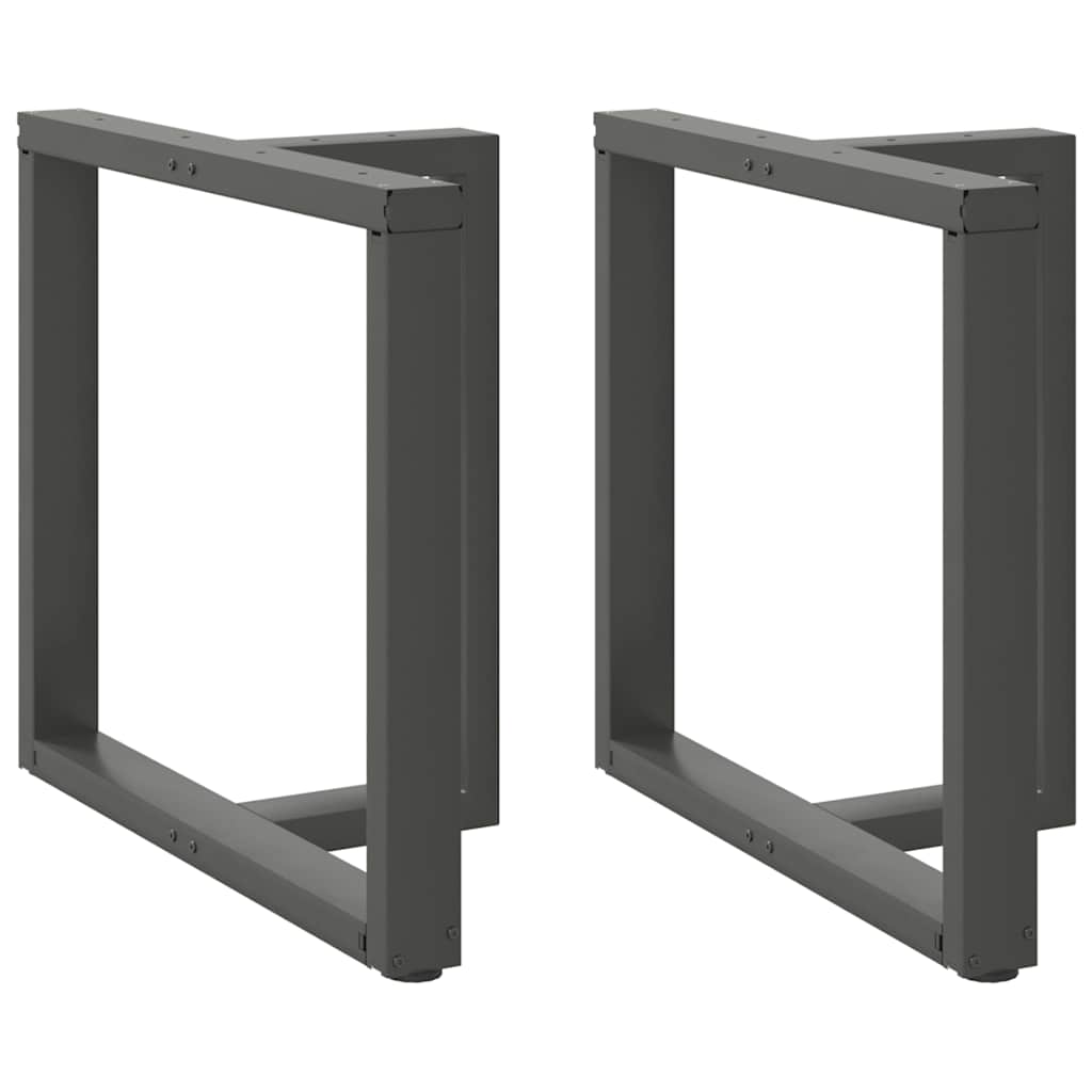vidaXL Patas para mesa de comedor en forma de T (2 unidades) 80 x 35 x (72-73) cm, acero