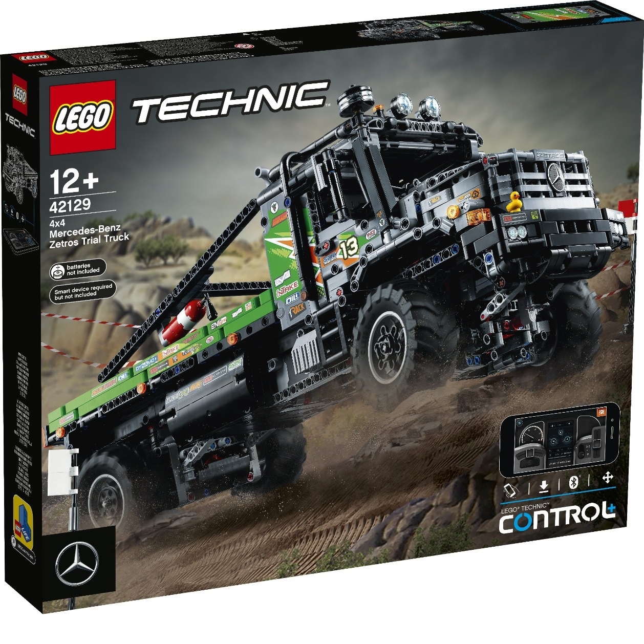LEGO TECHNIC – CAMIÓN DE TRIAL 4X4 MERCEDES-BENZ ZETROS, 42129, TIENDA CON LICENCIA OFICIAL