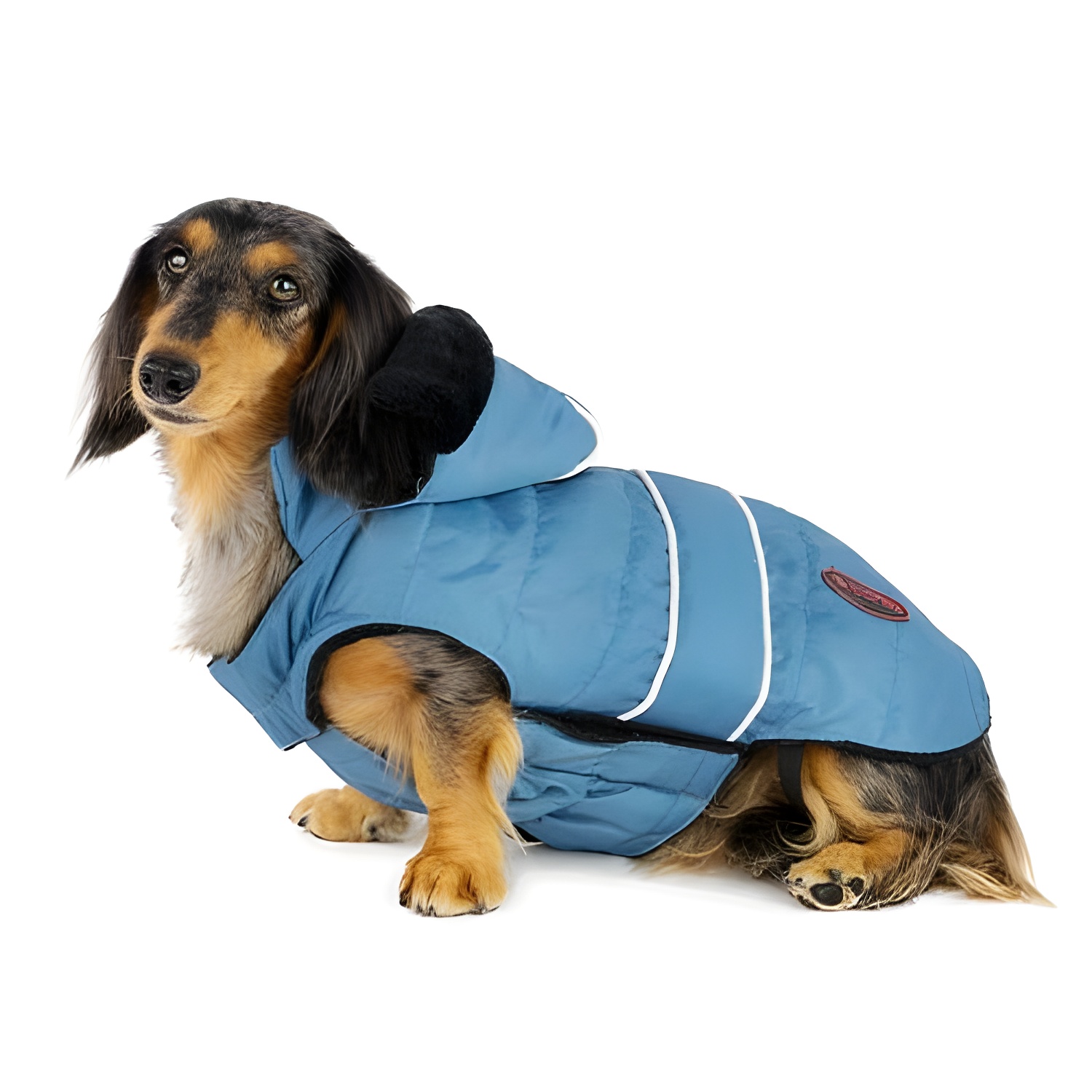 Ibañez Abrigo Inuit Azul para Perros con Capucha y Forro de Felpa