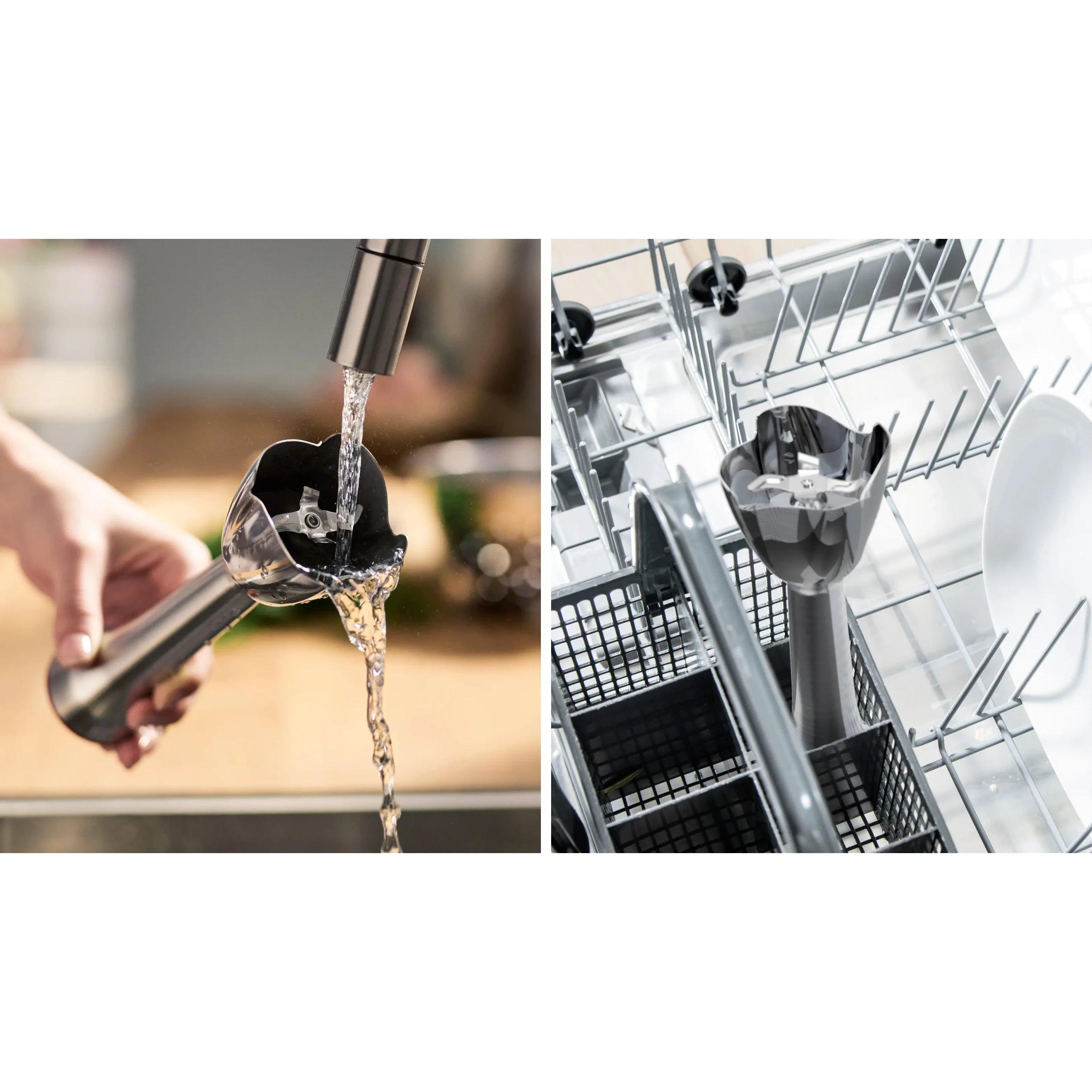 Bosch - Batidora de mano MSM6M810 de 1200 W con sistema QuattroBlade Pro y cuchillas de acero inoxidable para mezclas homogéneas