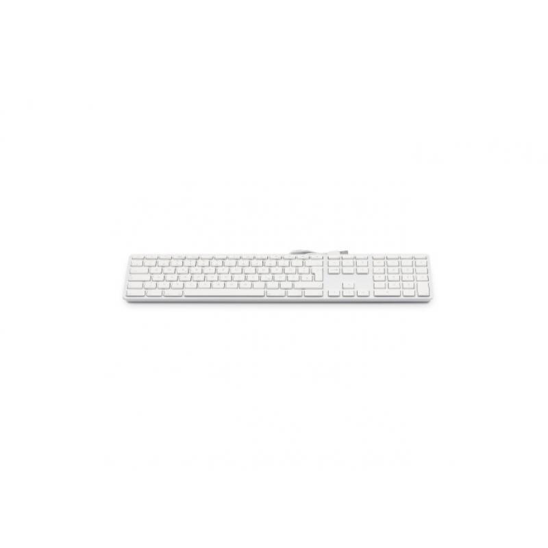 Teclado USB LMP con teclado numérico, color plata, Alemania