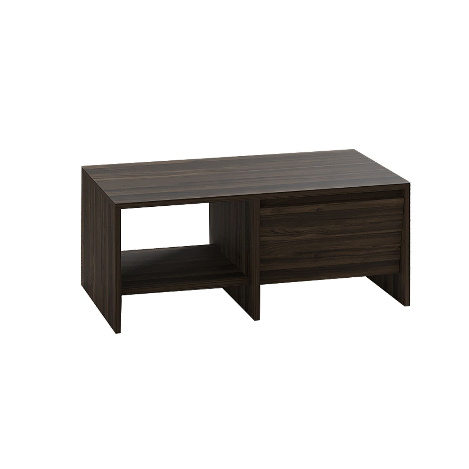 Habitat y Jardin - Mesa baja de madera "Laris" - 90 x 45 x 35 cm - Marrón