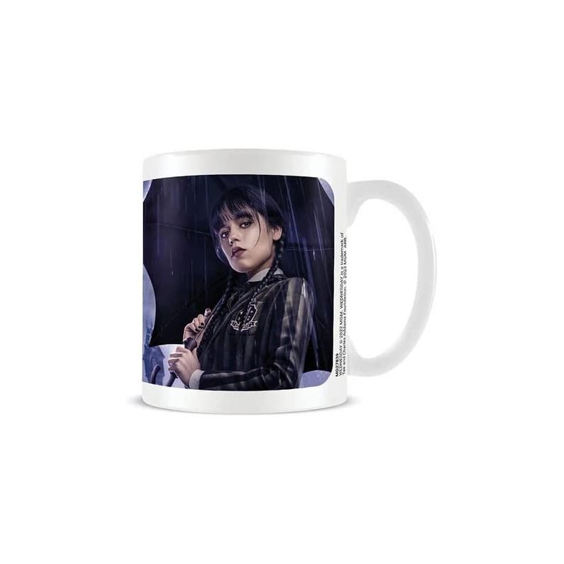 Taza Miércoles Wednesday Lado Oscuro Netflix Cerámica 315 mls