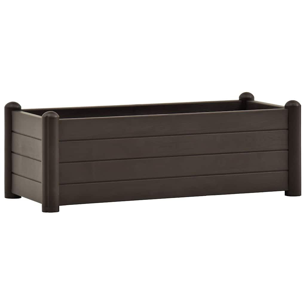 vidaXL Arriate elevado de jardín PP color moca 100x43x35 cm