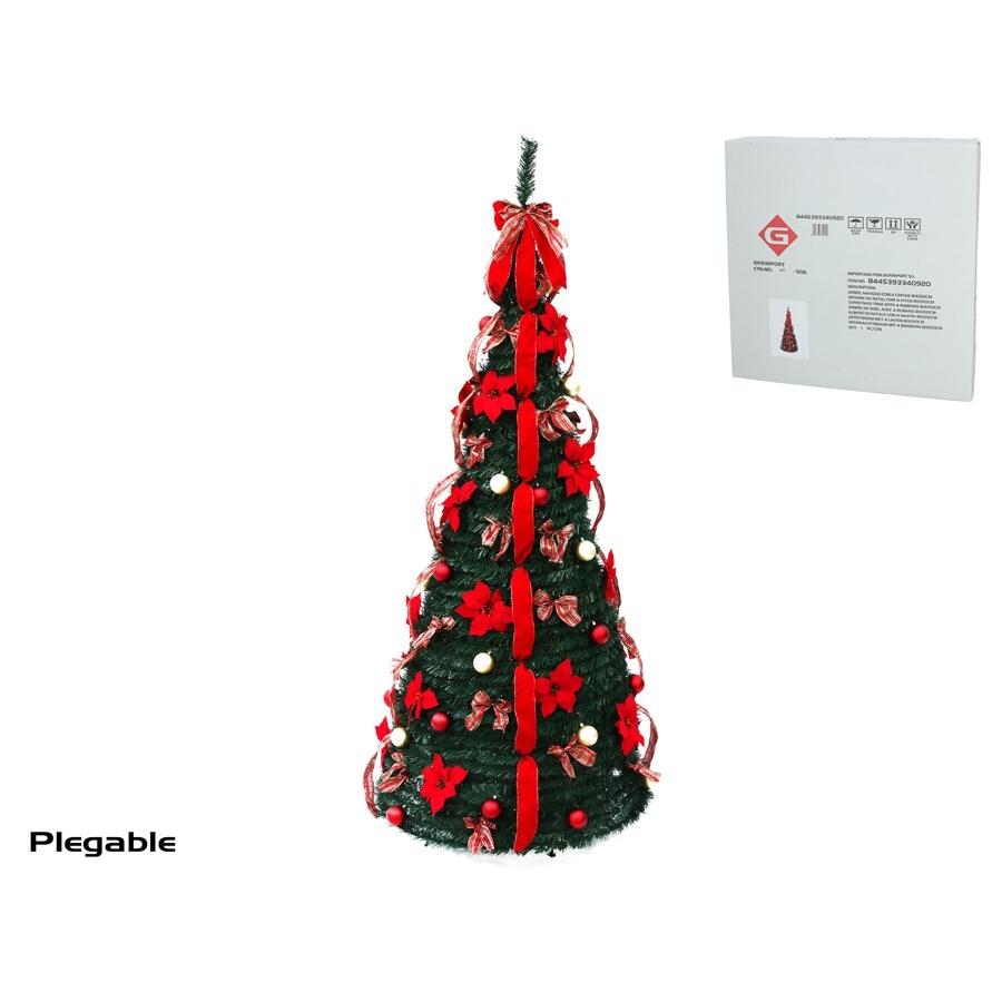 Gerimport Árbol Navidad con 4 cintas 81x210 cm