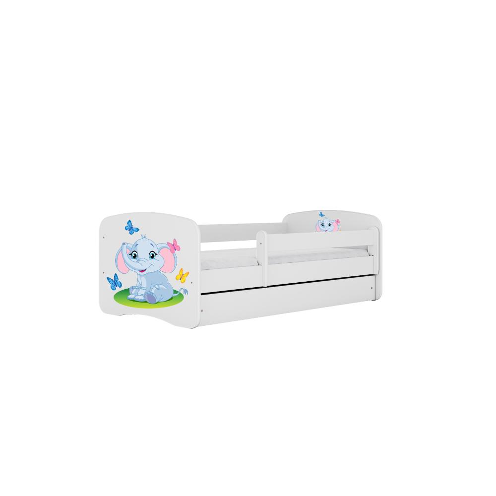 Cama 160 x 80 cm Kocot Kids BabyDreams Baby Elephant White