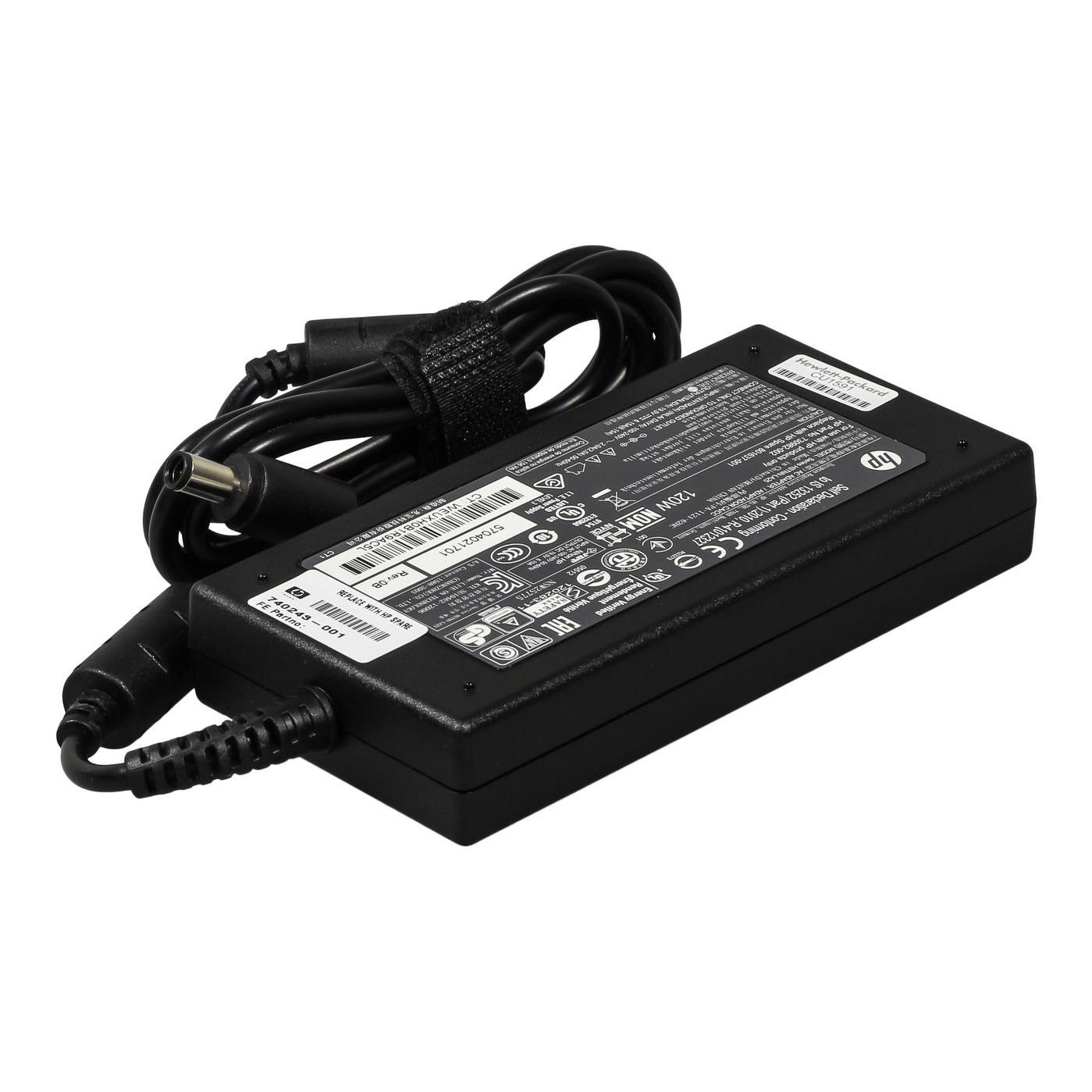 Adaptador HP 120W 19.5V para Carga Rápida de Portátiles