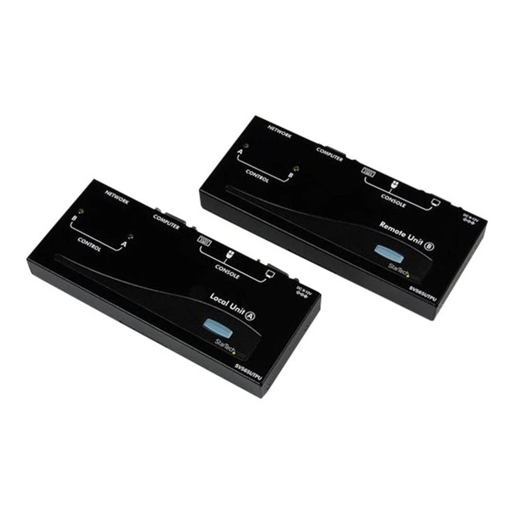 StarTech - Extensor KVM SV565UTPUEU para consola remota hasta 150 m con VGA y USB teclado/ratón, negro