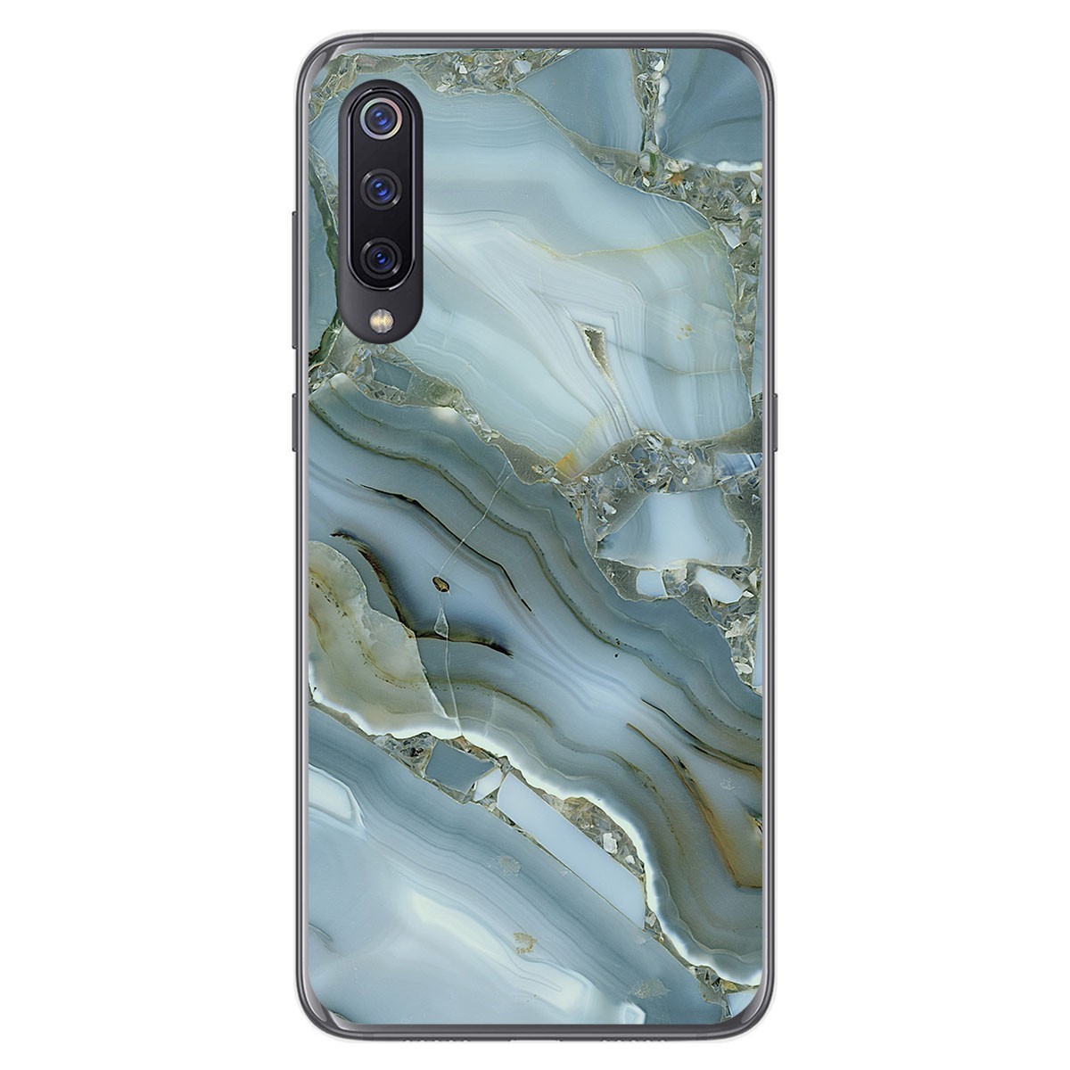 Tumundosmartphone Funda Gel Tpu para Xiaomi Mi 9 diseño Mármol 09 Dibujos