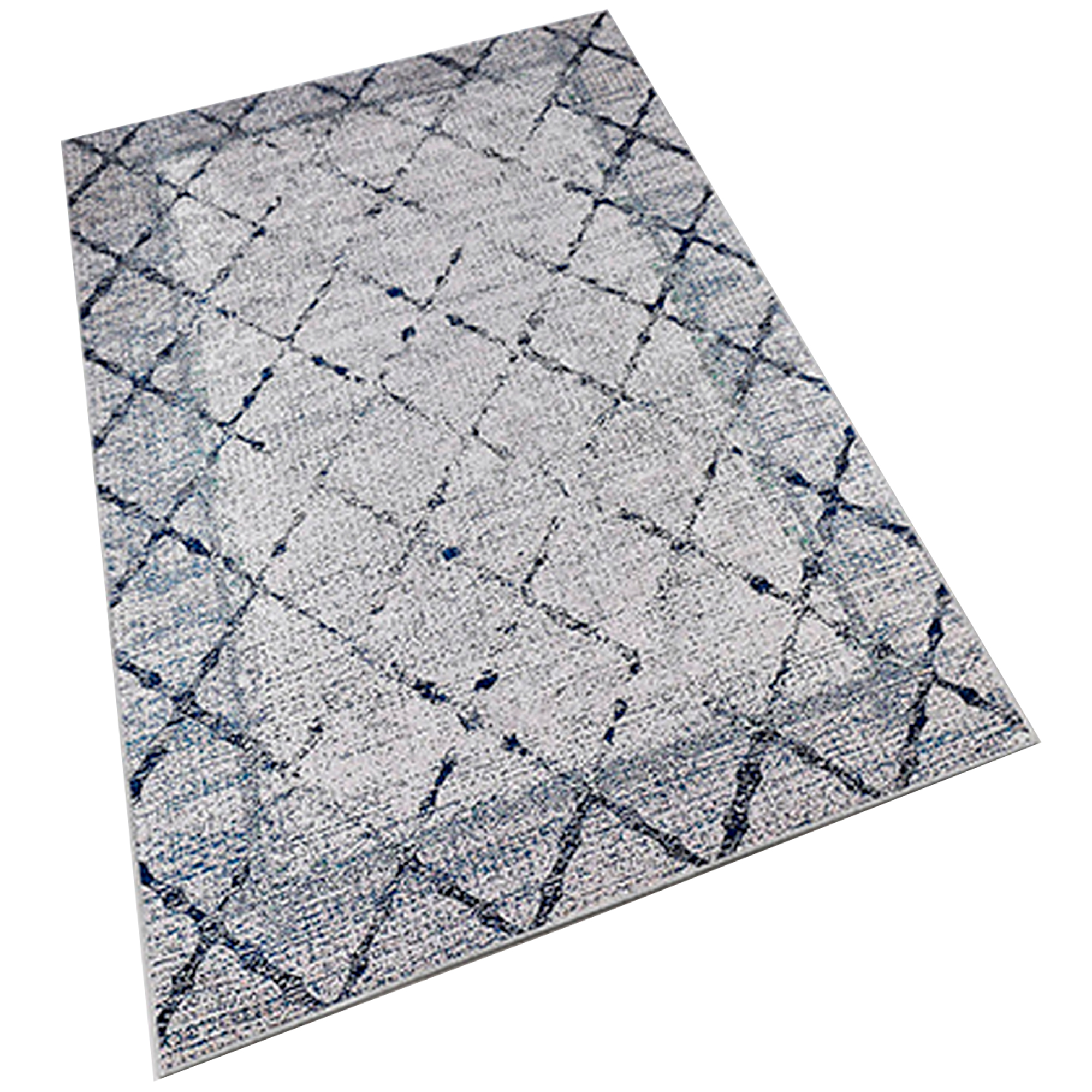 Alfombra de Poliester Estampada Wellhome 100x150cm Lavable Antibacteriana Eco-Friendly Antideslizante