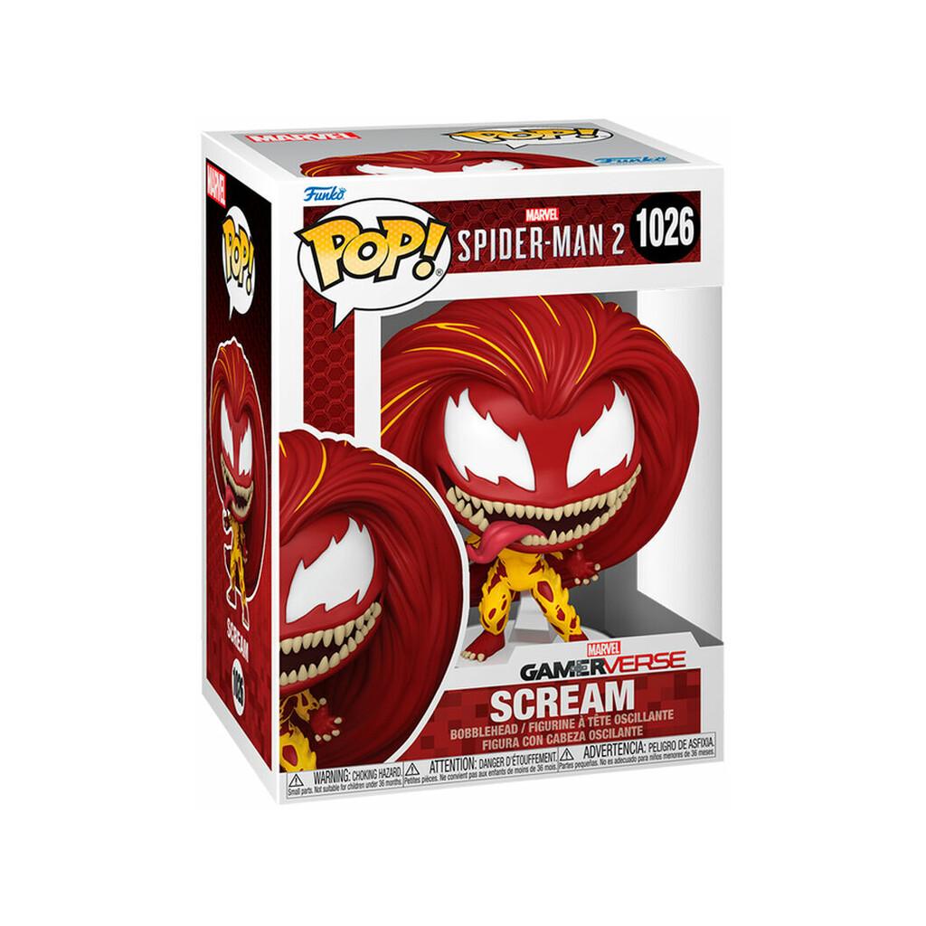 Funko Pop Marvel Spiderman 2 Figura Scream con Cabeza Oscilante