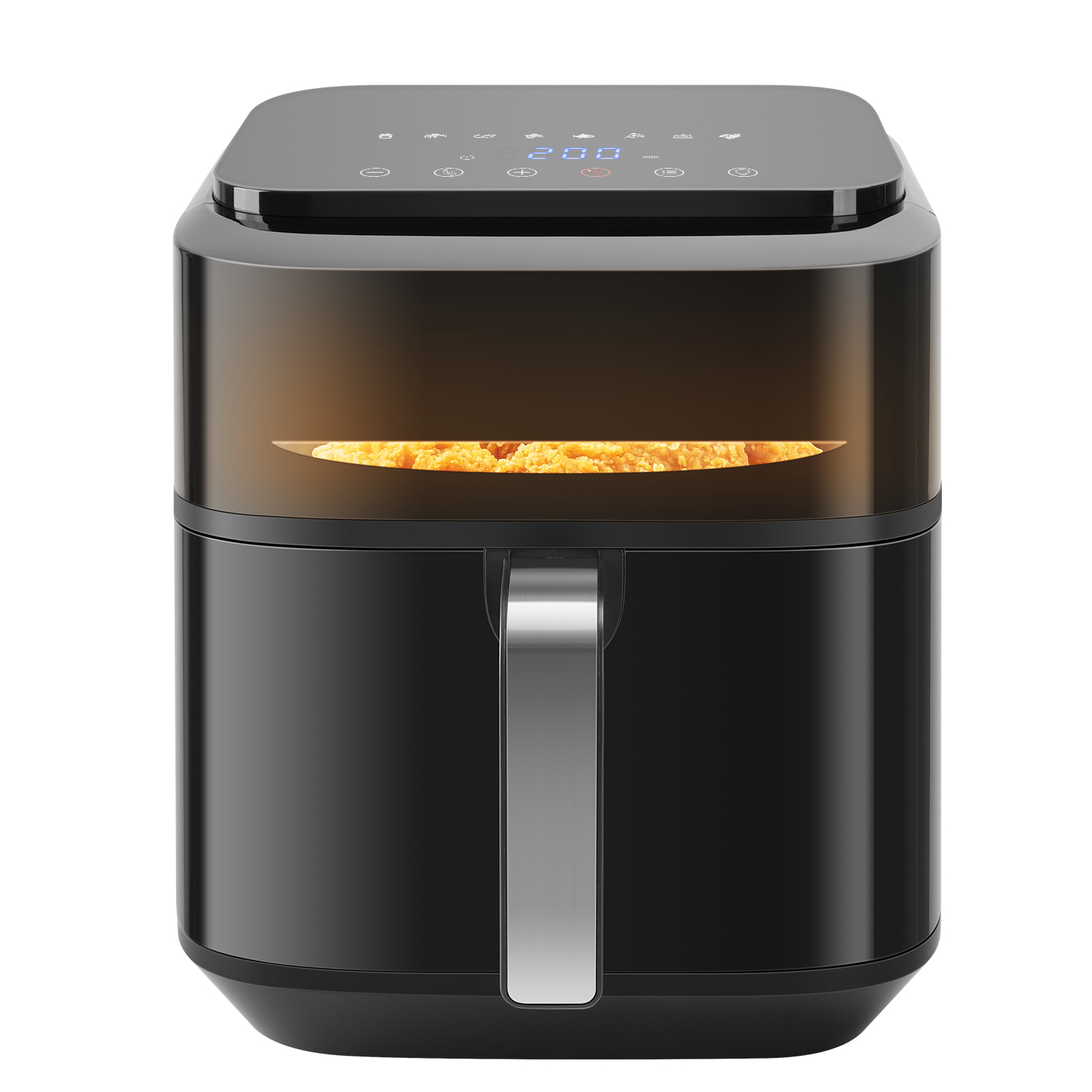 Taylor Swoden Freidora de Aire sin Aceite 6.5L con Doble Resistencia, 1800W, 8 Funciones, Ventana de Visualización, Libro de Recetas Incluido, Panel LED Táctil, Rejilla Antiadherente, Libre de BPA.
