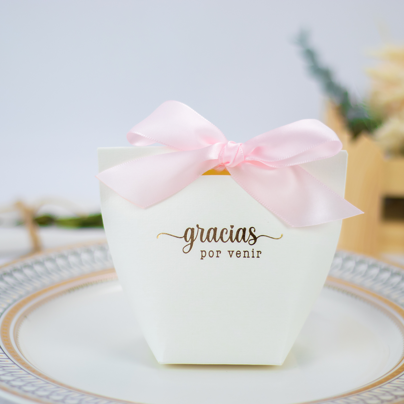 Pack de 10 a 60 unidades de cajas de regalo pequeñas, cajas blancas con lazo, envoltorio regalo, detalles invitados boda y comunión, recuerdos originales para celebraciones, regalos decorativos para invitados, Regalantes.com