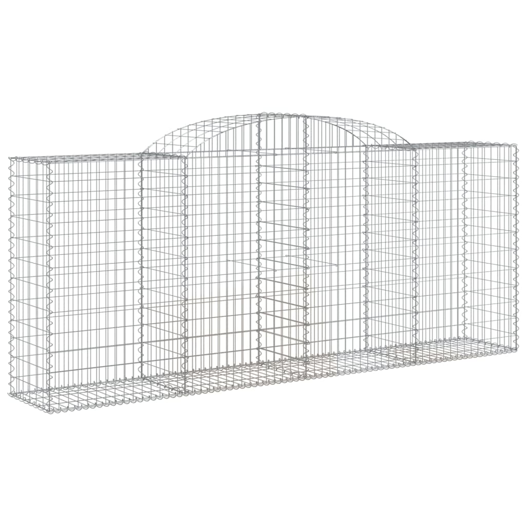 Vidaxl Cesta de Gaviones Arco Hierro Galvanizado 300x30x40/60 Cm