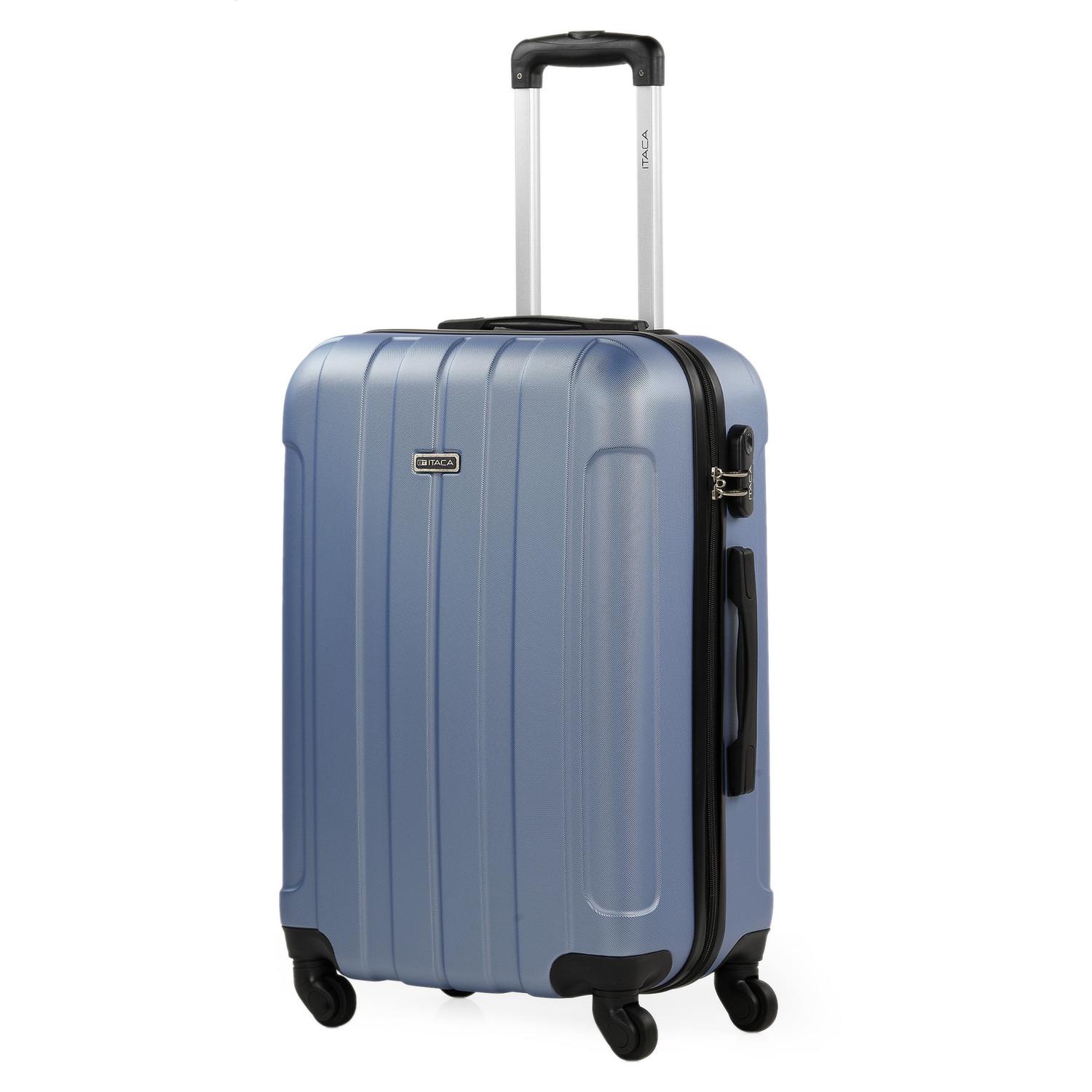 Itaca - Maletas De Viaje Medianas - Maleta Mediana 4 Ruedas - Maletas Medianas De Material ABS. Maletas Viaje Ligeras - Maleta De Viaje  Rígida Candado De Combinacion 771160