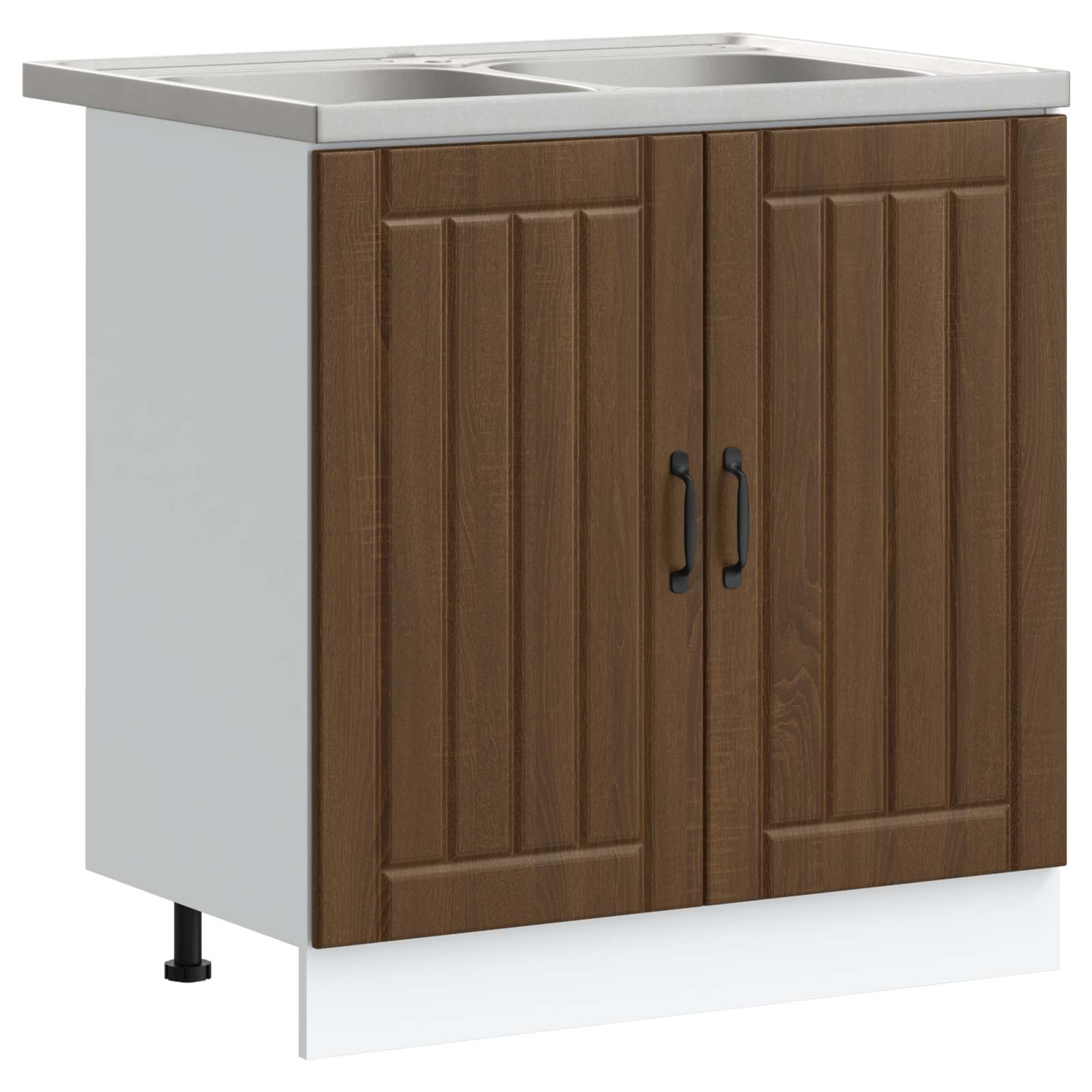 vidaXL Mueble Bajo para Fregadero Lucca 2 pcs Madera de ingeniería