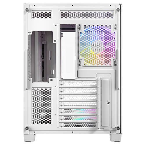 Antec - Caja de CPU C5 Curve ARGB blanco con vidrio templado y refrigeración optimizada para ATX, micro ATX e ITX