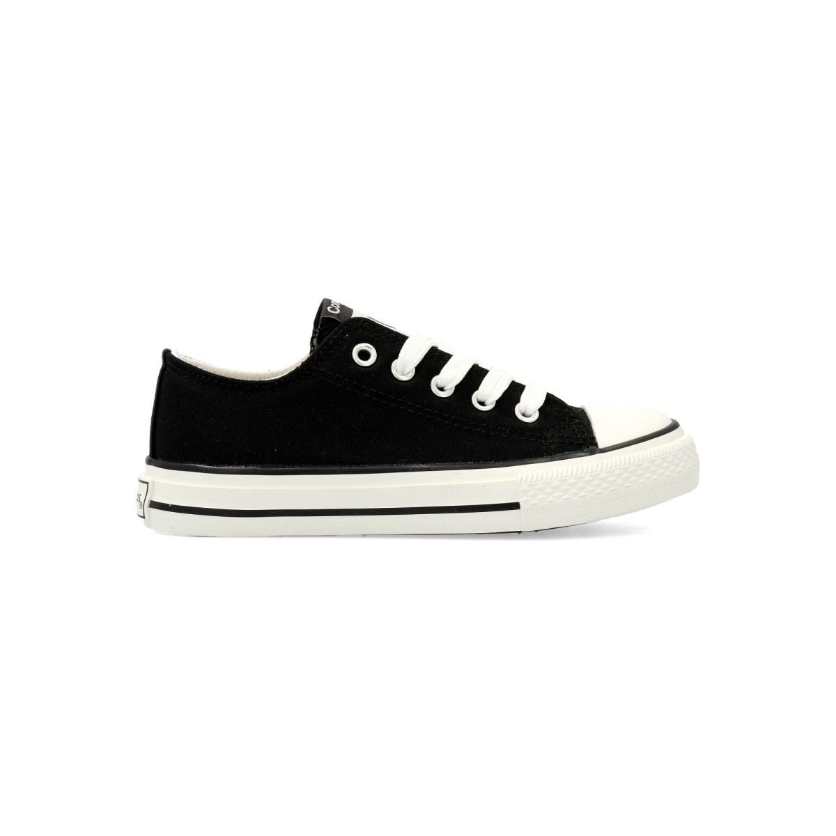 Conguitos - Zapatillas deportivas de lona casual para niño, con cierre de cordones, suela y puntera de goma, plantilla acolchada y estilo urbano