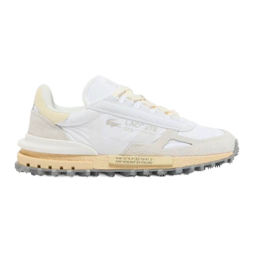 Zapatillas Blancas Lacoste Elite Active Elite Light Yellow Cómodas y Ligeras