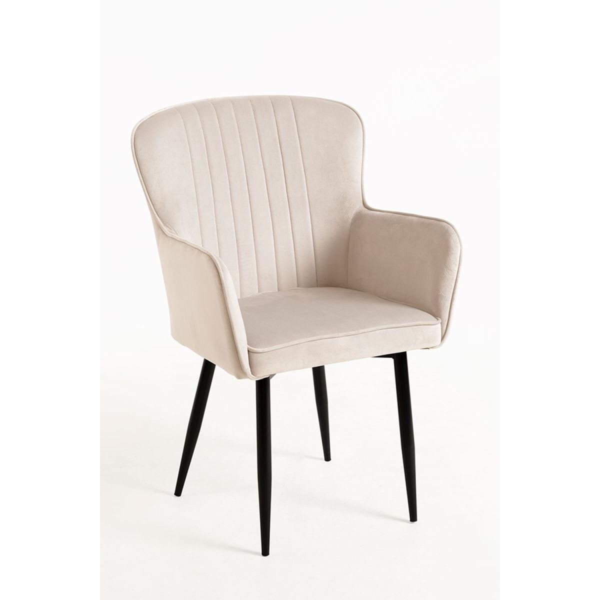 Regalos Miguel - Packs Sillas Comedor - Pack 2 Sillas Dalye Terciopelo - Beige