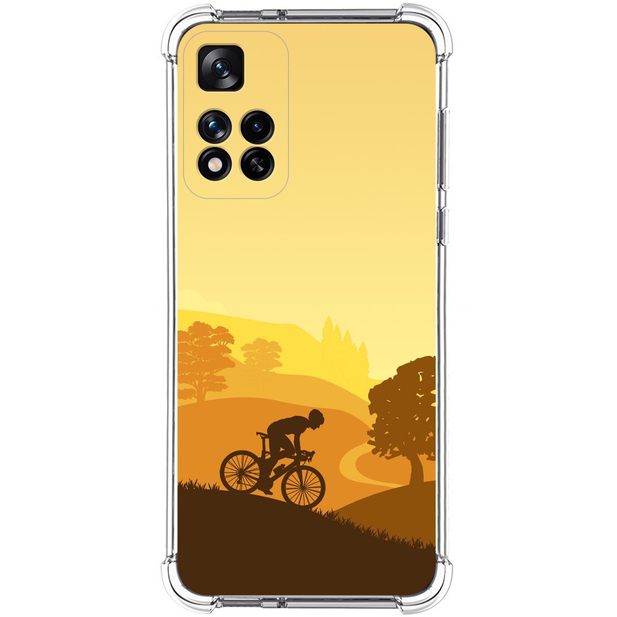 Funda Silicona Antigolpes para Xiaomi Redmi Note 11 Pro+ Plus 5G diseño Ciclista Dibujos