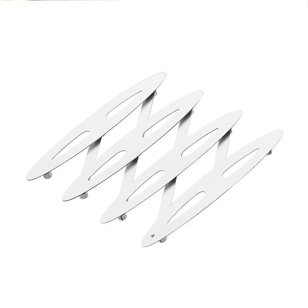 Salvamanteles Plegable y Extensible WMF, Fabricado en Acero Inoxidable, Ahorra Espacio en la Cocina