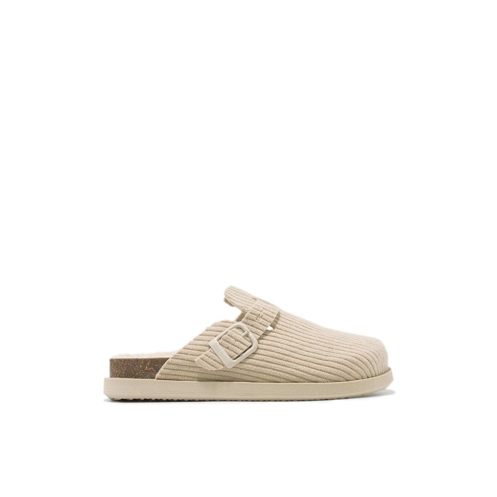 D.Franklin Zueco de mujer con forro de pana Vibe Clog Corduroy - Sandalias deportivas planas cómodas para verano