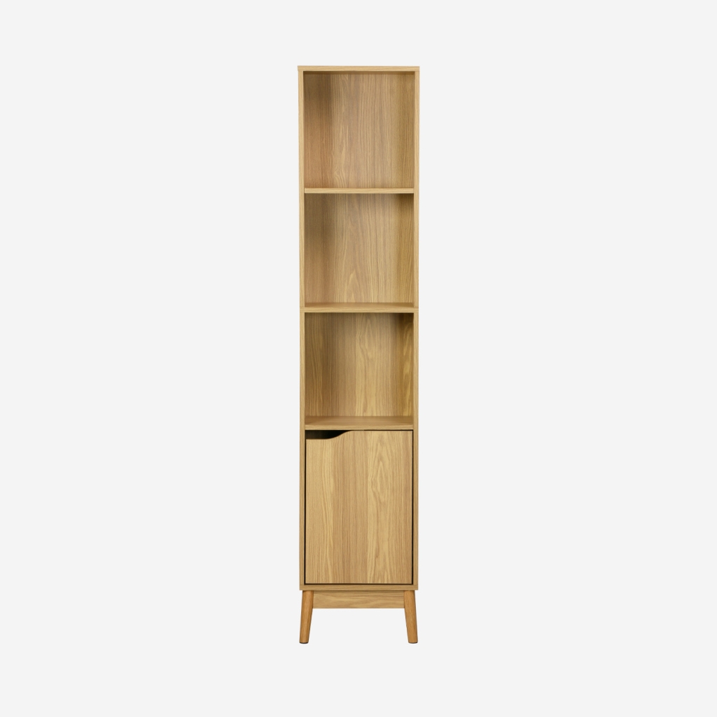 sweeek - Columna de almacenamiento para baño vintage, 3 estantes , Nepal , 35x25x167