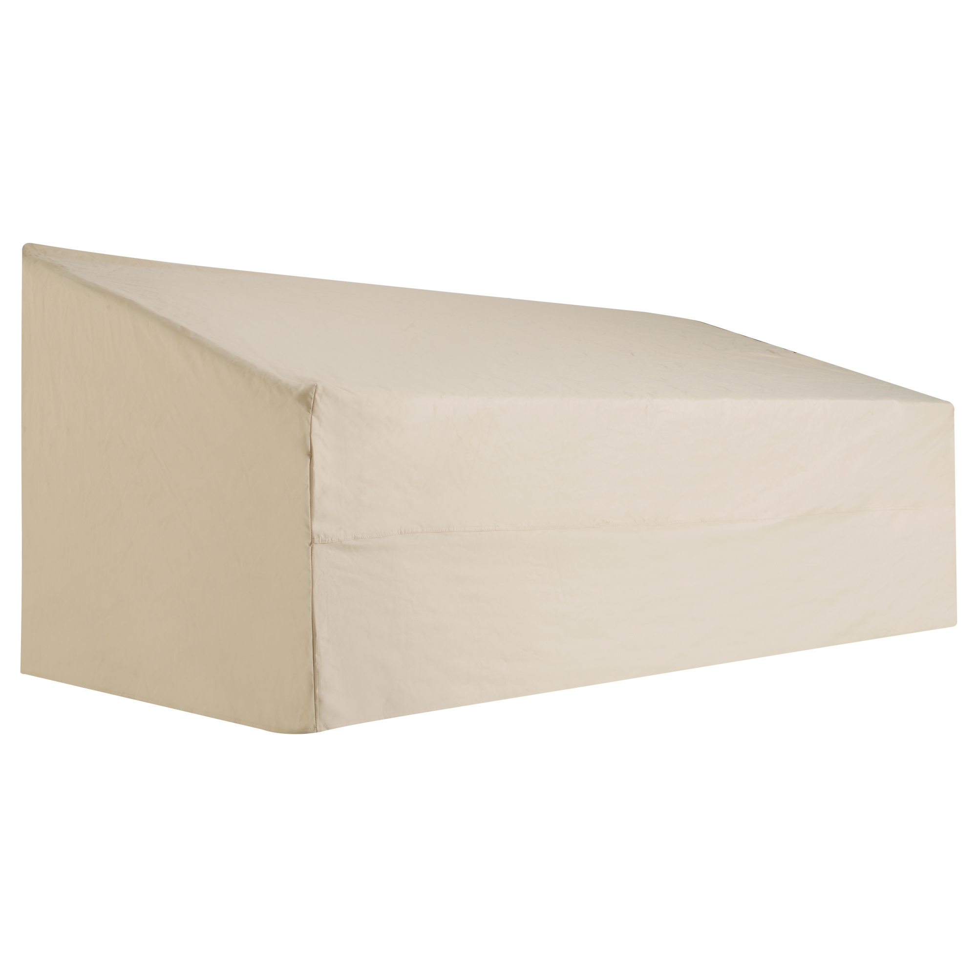 Outsunny Funda para Banco de Jardín 3-4 Plazas, Funda Sofá Exterior Impermeable, Tela Oxford 600D con Recubrimiento Resistente a los Rayos UV y al Polvo, 218x111x63/101 cm para Patio, Terraza, Beige