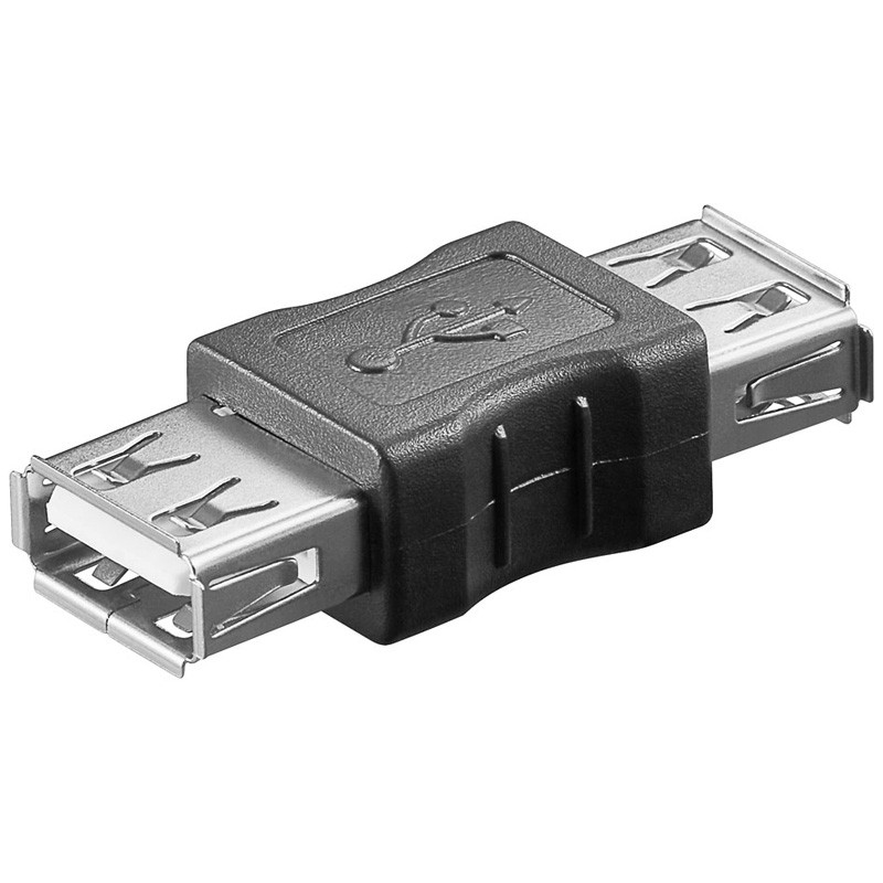 Goobay Adaptador USB 2.0 Alta Velocidad | Conexión Fácil | Negro