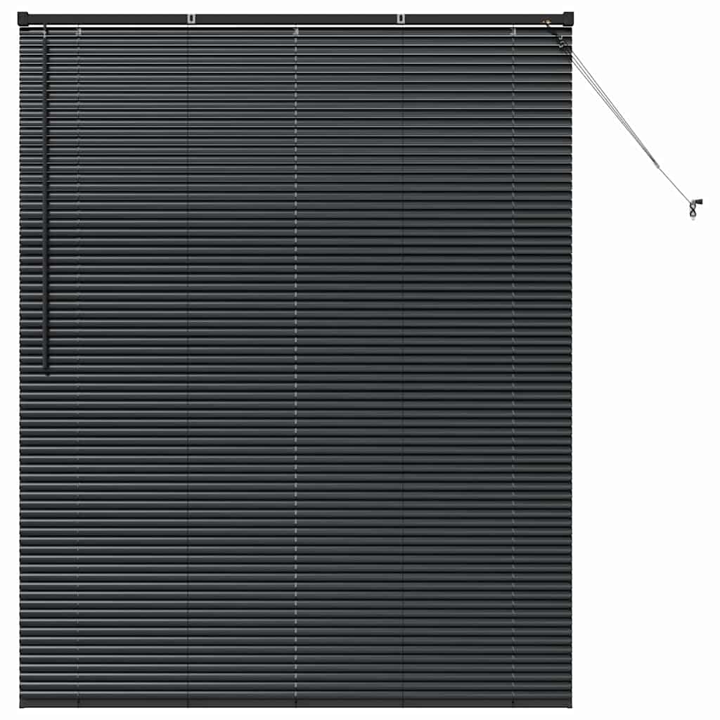 vidaXL Persianas venecianas Manual Negro 175 x 150 cm Aluminio