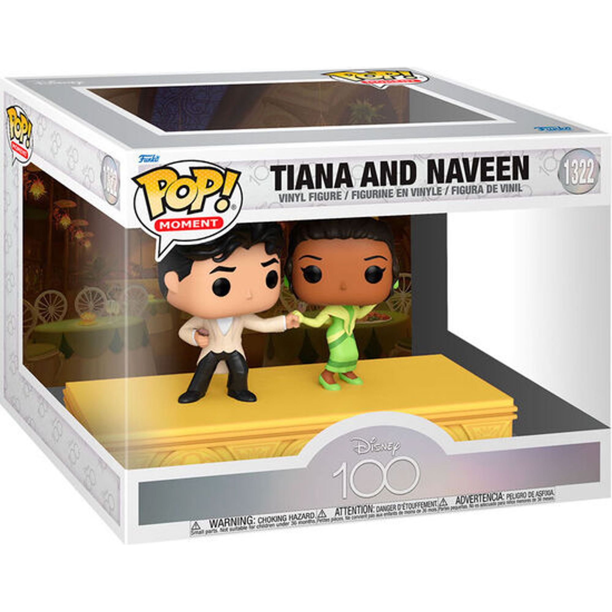 Funko - Figura Pop Disney 100Th Anniversary Tiana & Naveen - Funko Pop Coleccionable De Edición Limitada - Funko Pop Diseño Detallado Y Realista - Funko Pop Ideal Para Regalo - Funko Pop Gran Variedad De Personajes