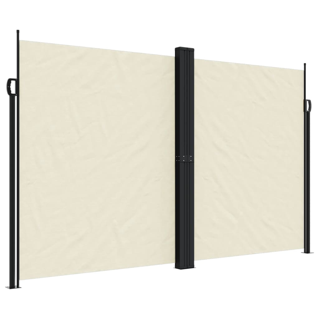 vidaXL Toldo lateral retráctil 200x600 cm Color Negro, Crema, Azul