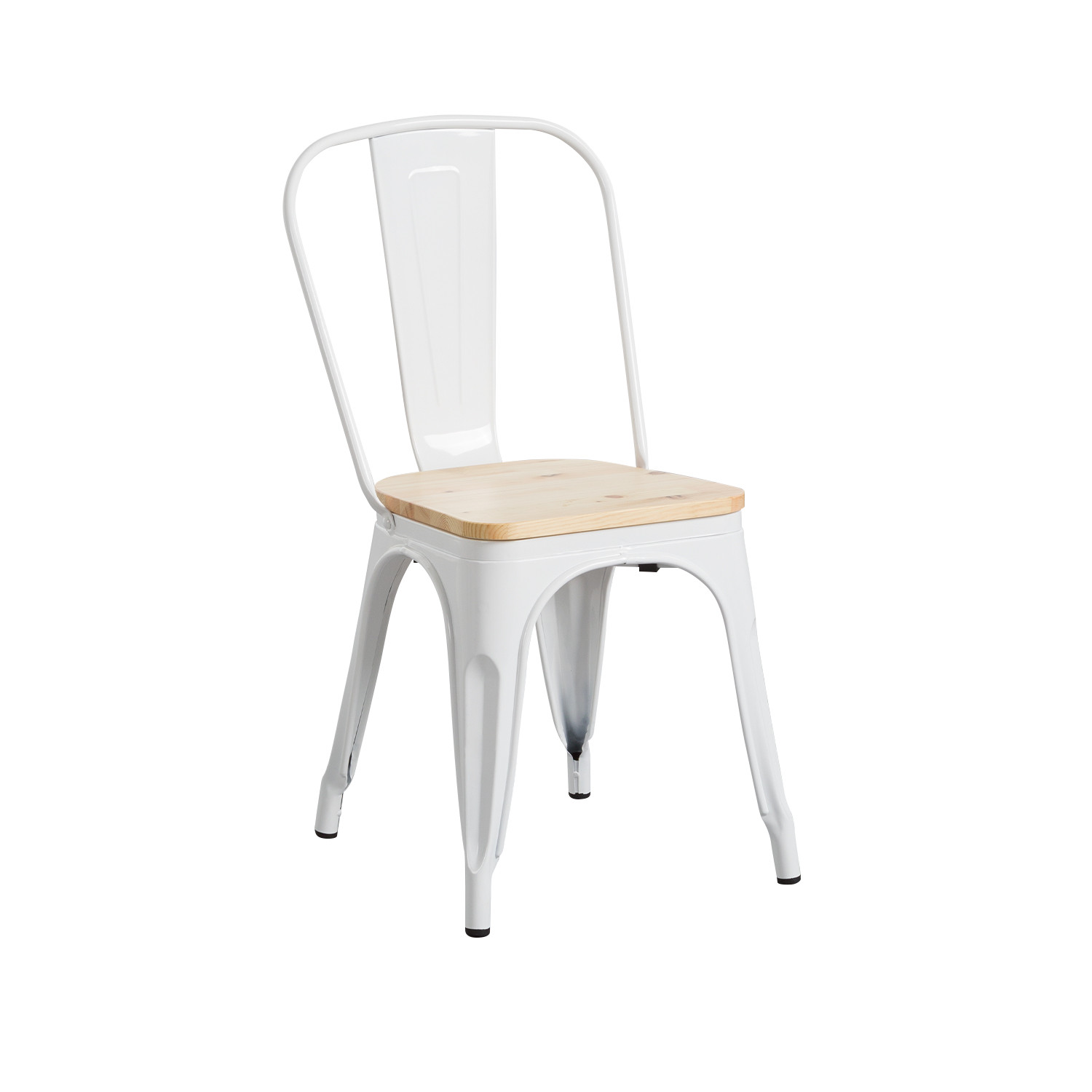Silla Industrial Strong con Asiento de Madera 45x54x85cm Thinia Home