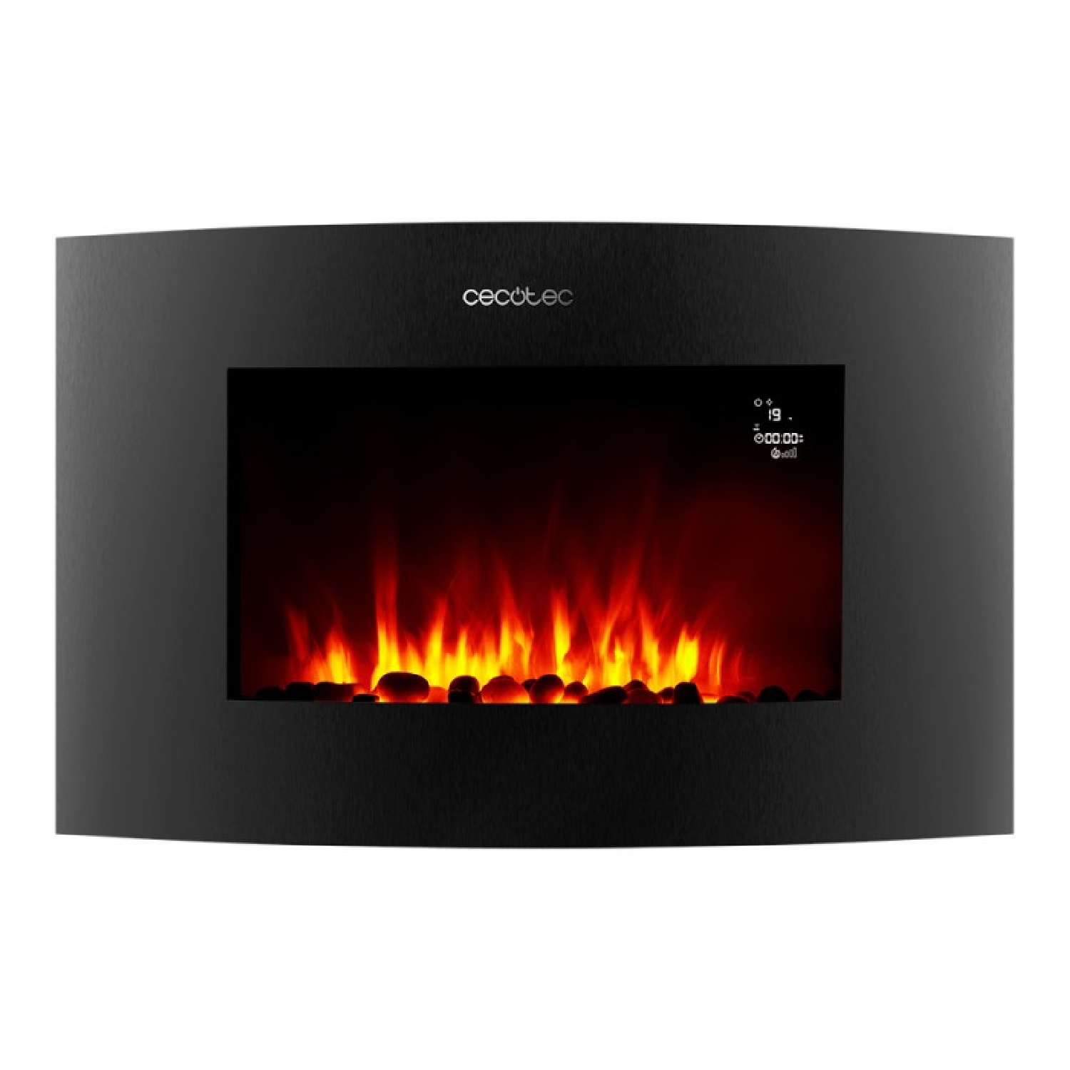 Cecotec Chimenea eléctrica ReadyWarm 3550 Curved Flames Connected