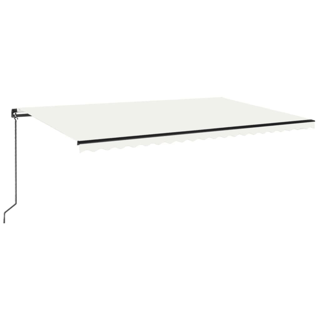 vidaXL Toldo Retráctil Poliéster y Acero 500 x 350 cm Multicolor