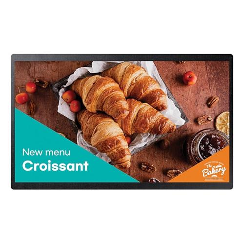 Samsung LH24QBCEBGCXEN pantalla de señalización Pantalla plana para señalización digital 60,5 cm (23.8") LED Wifi 250 cd / m² Full HD Negro Tizen 16/7
