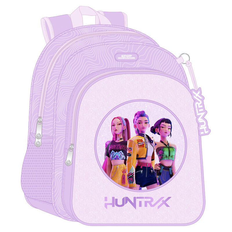 Mochila Iconic Kpop Demon Hunters 38cm adaptable