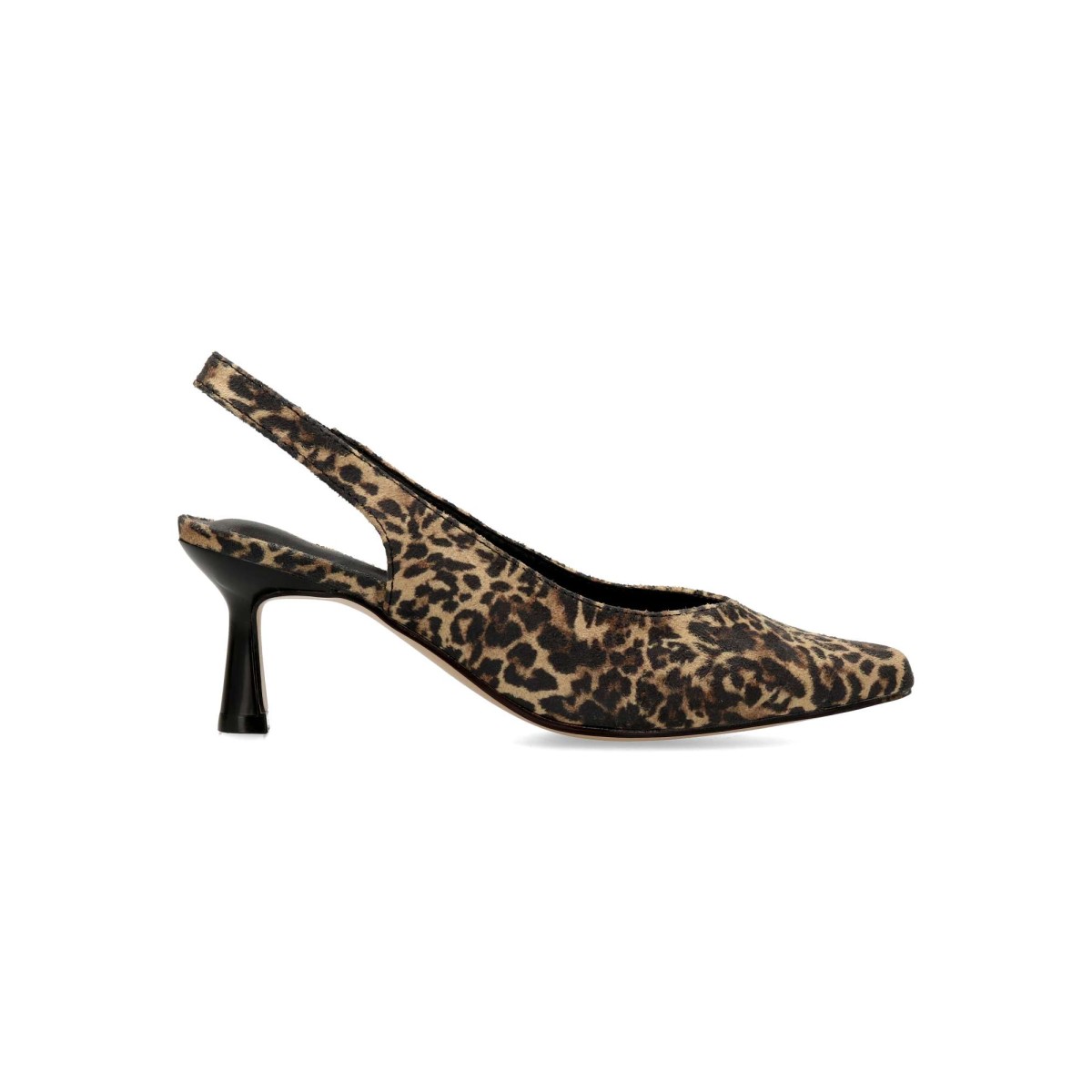 MTNG - Sandalias de tacón medio Sanlón fiesta con estampado serpiente pitón para mujer, moka elegantes y versátiles