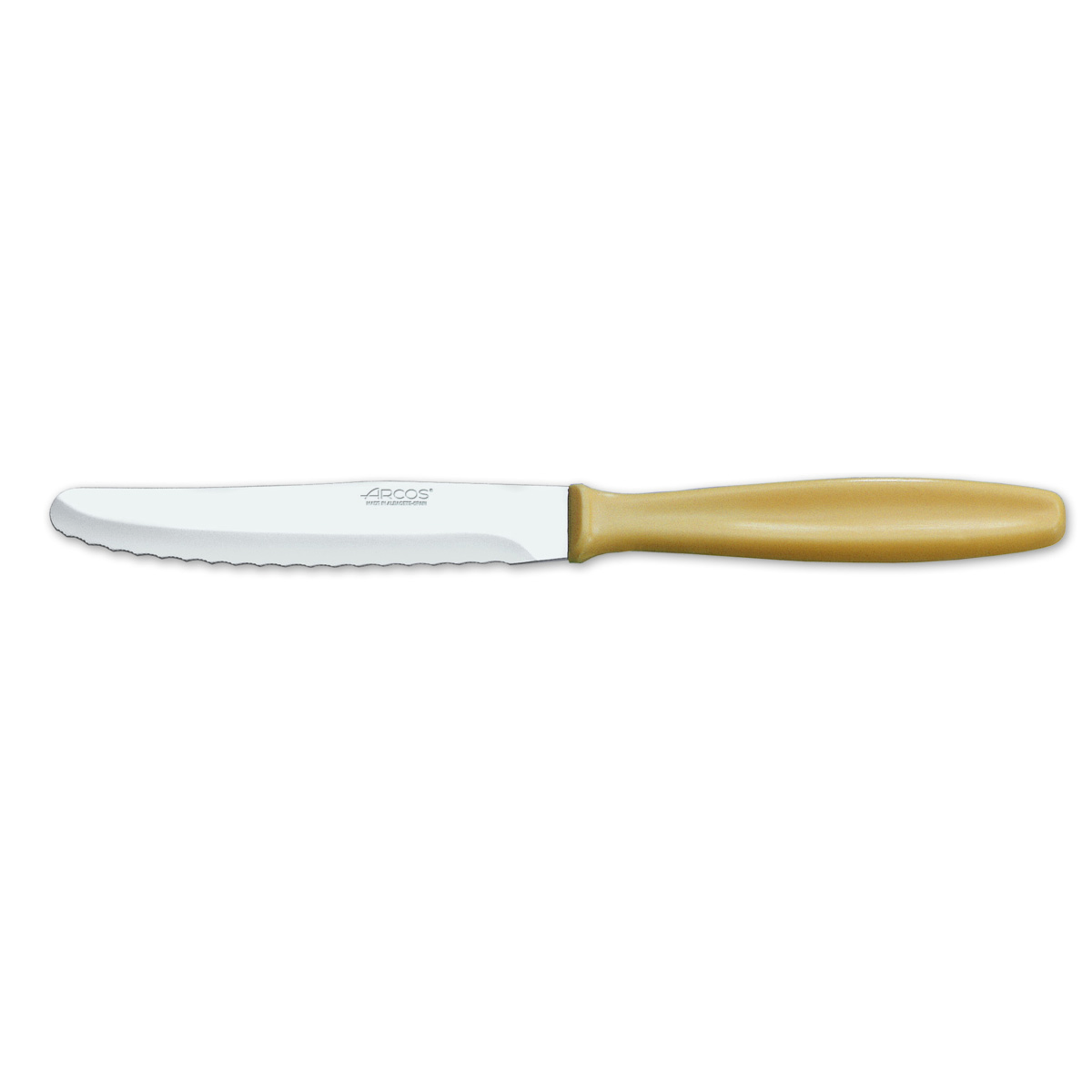 Cuchillo de postre Arcos de Mesa 370100 monoblock de una pieza de acero inoxidable y hoja de 10.5 cm en caja
