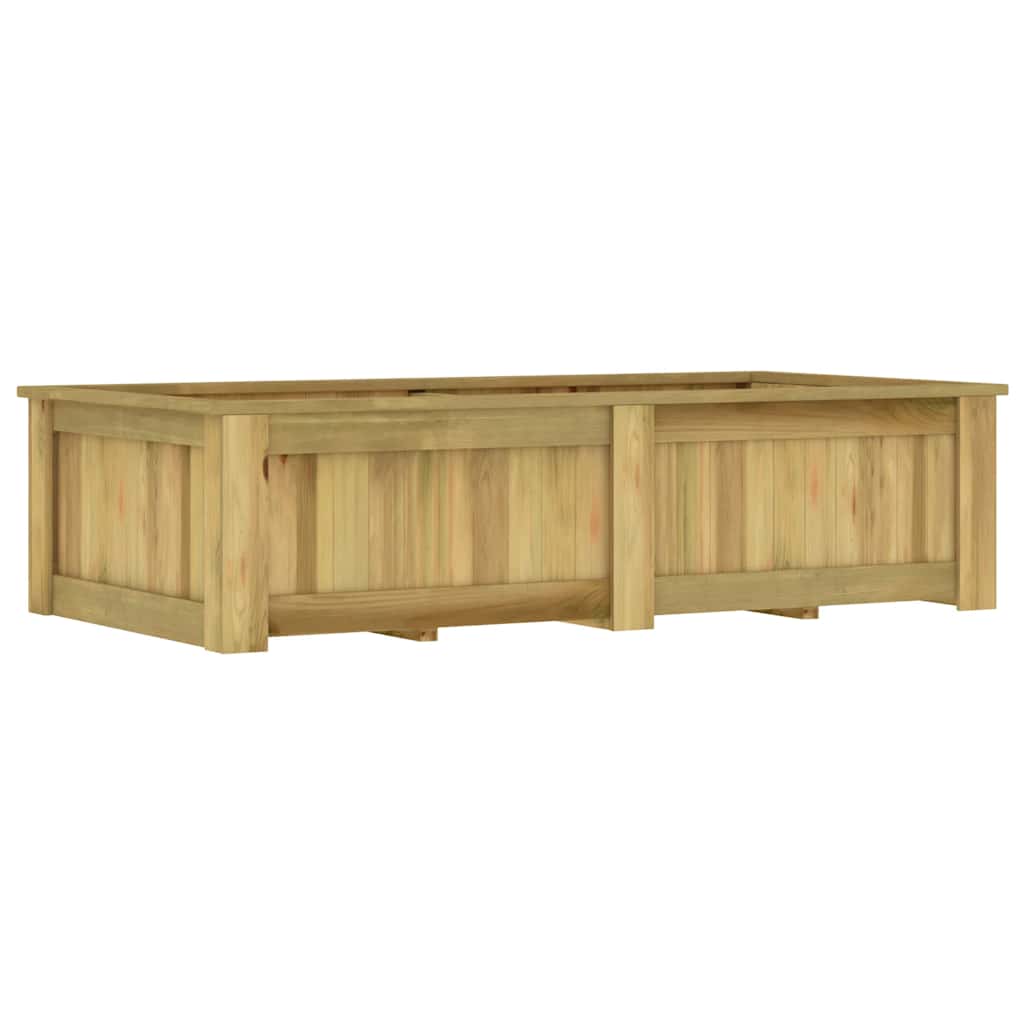 vidaXL Arriate de madera de pino impregnada 196x100x50 cm