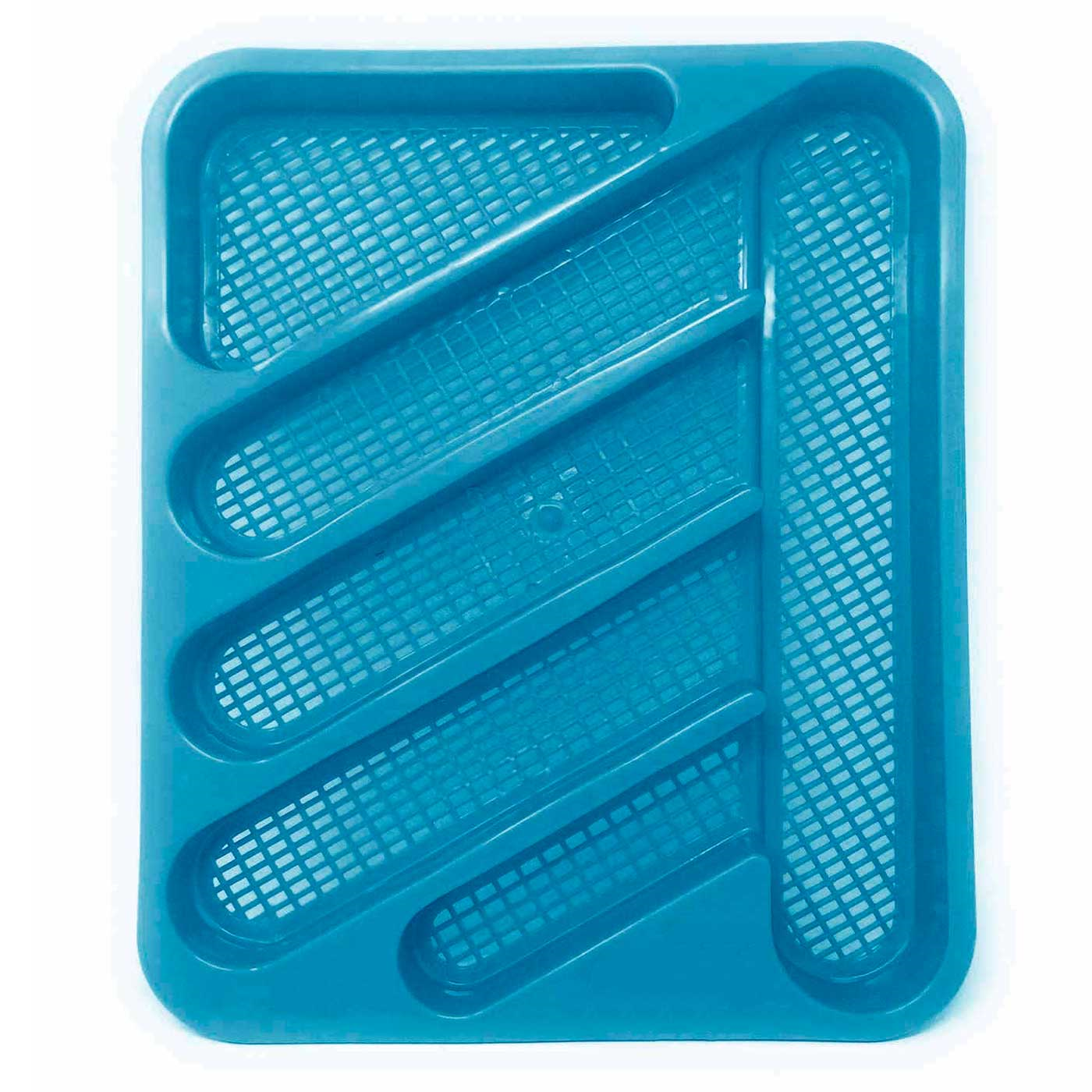 Tradineur - Escurreplatos de plástico rectangular con bandeja