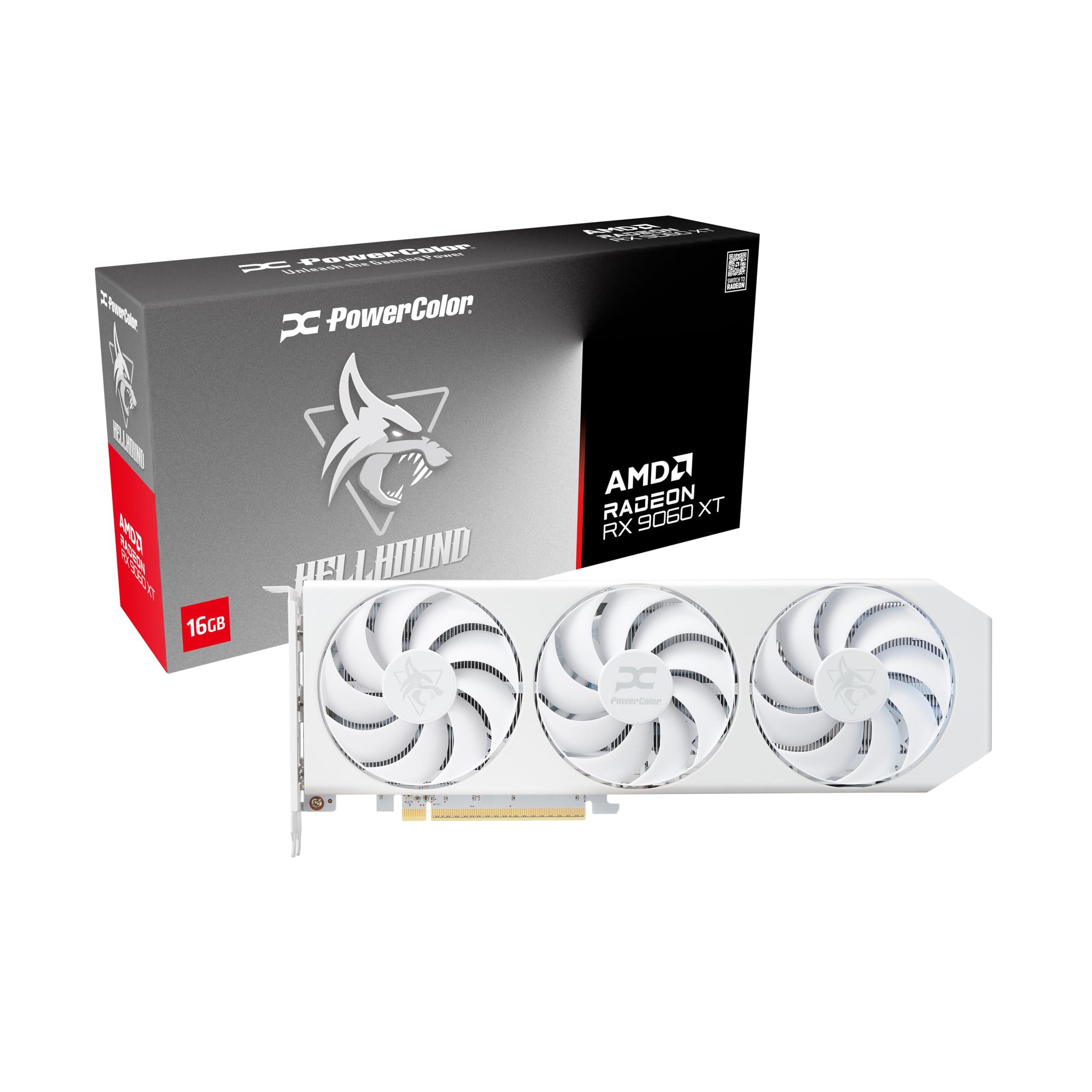 VGA PowerColor Radeon Hellhound Spectral White RX 9060 XT 16GB GDDR6