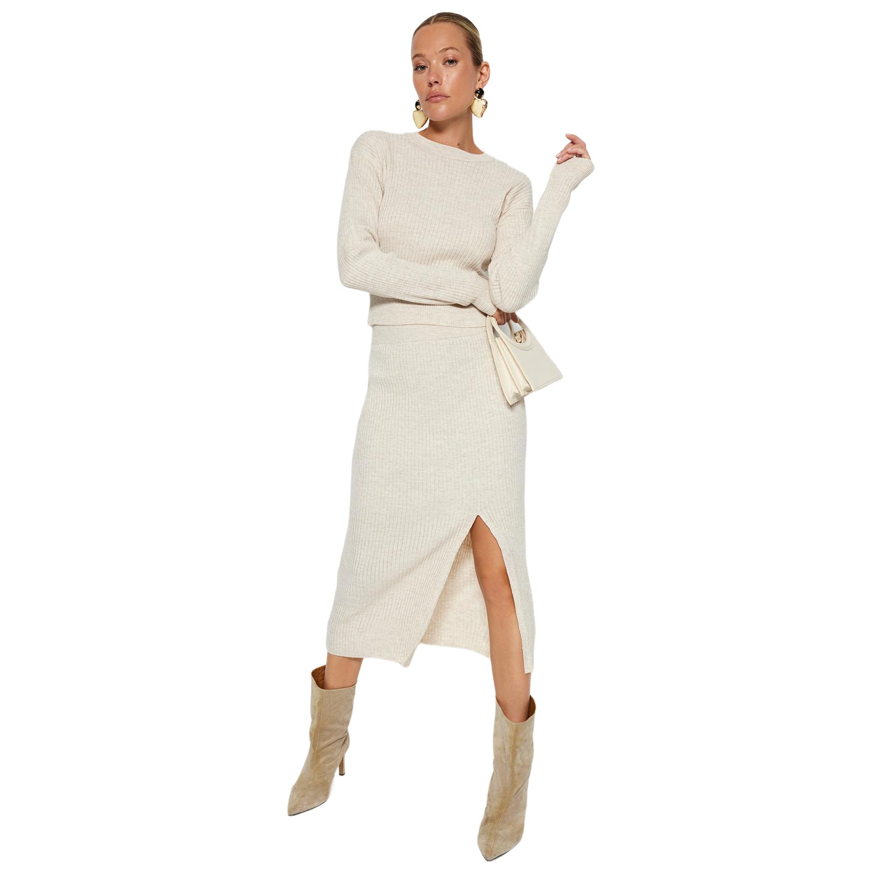 Trendyol Conjunto Pack X2 Inferior-Superior De - Moda Femenina Piedra Mujer Pequeño