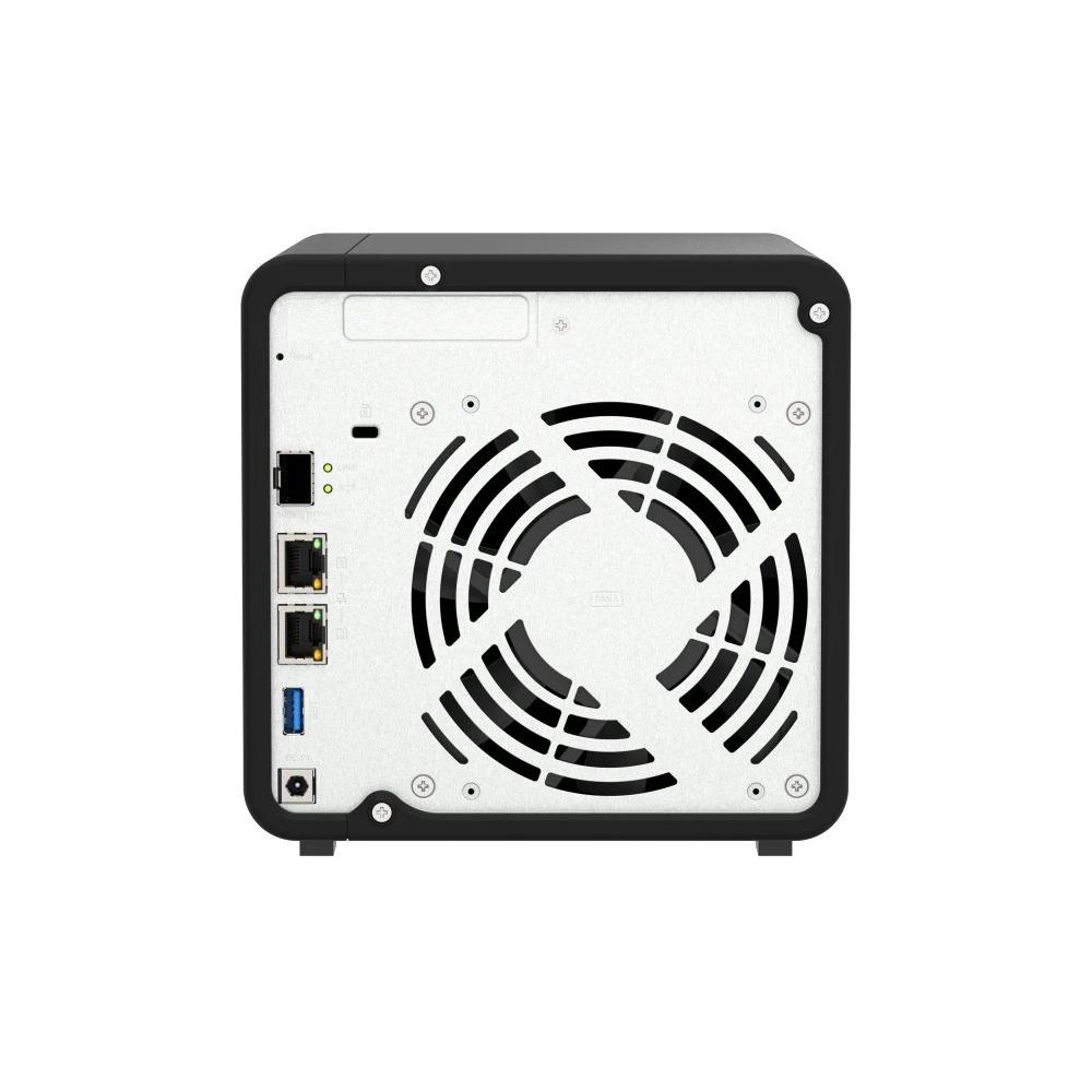 QNAP - Servidor NAS TS-432X-4G con 4 bahías SATA, 2 puertos 2.5 GbE y SFP+ 10 GbE para pymes y estudios creativos