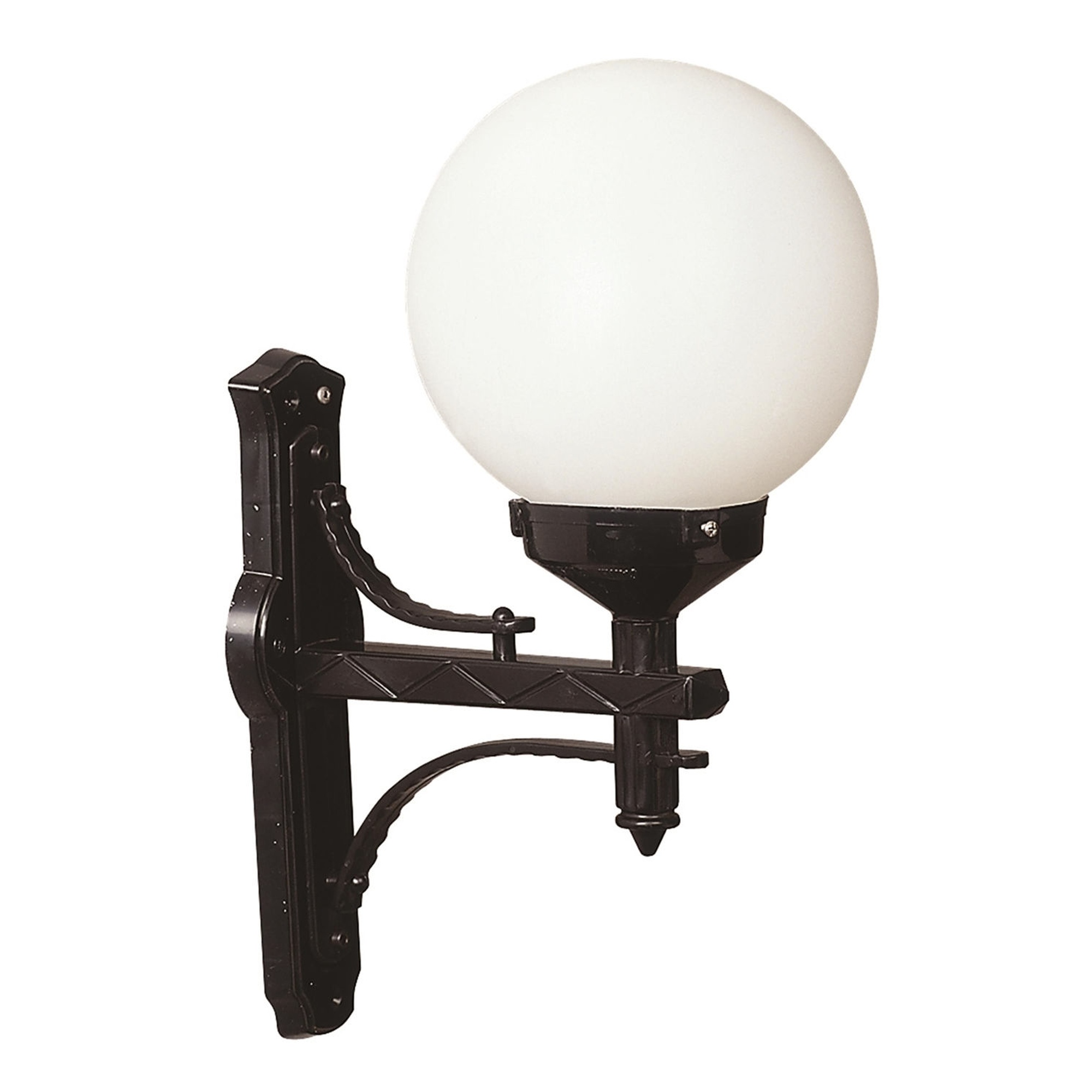 Aplique de pared para exterior WELLHOME, Estructura de ABS Color Negro