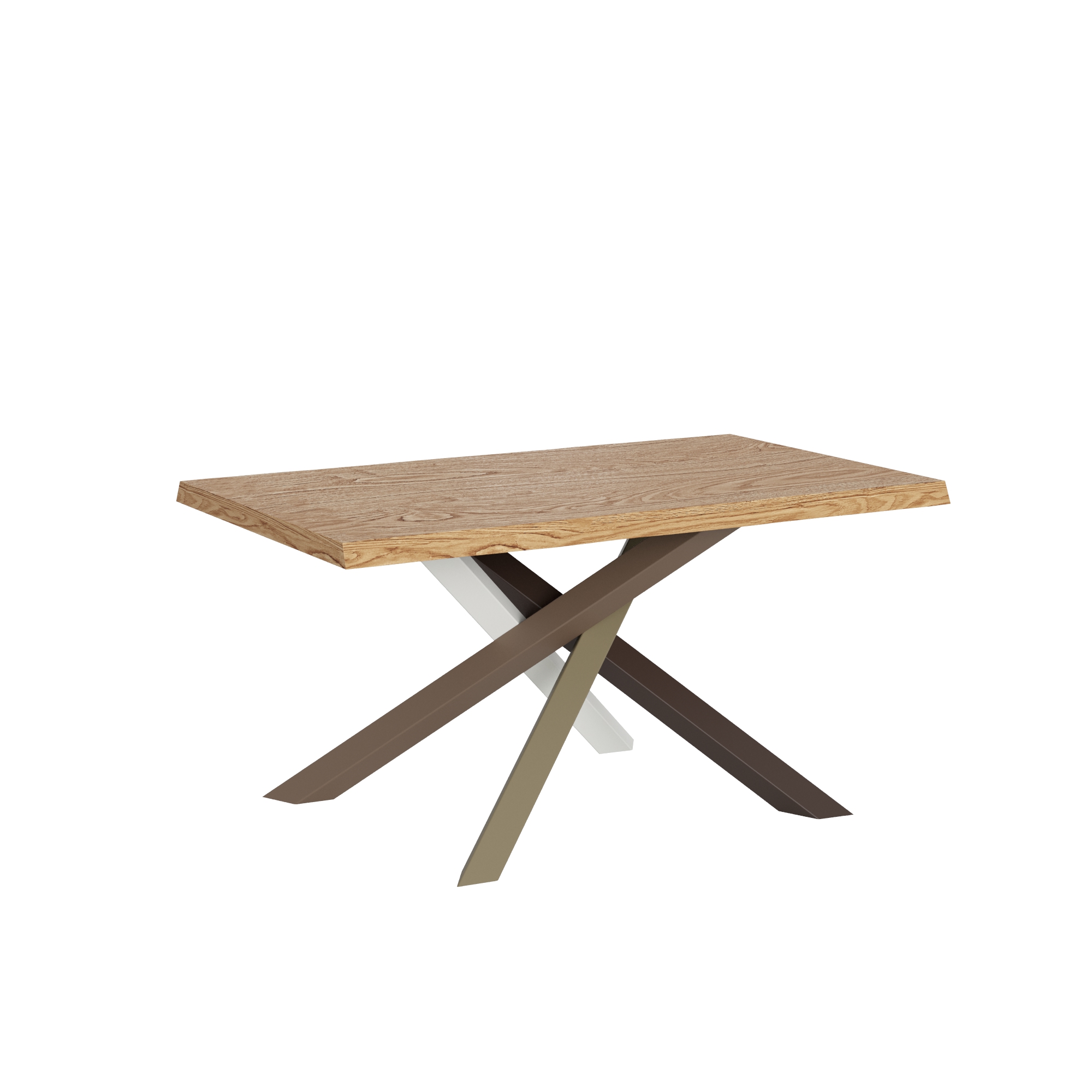 Mesa extensible 90x160/260 cm Versalux patas roble descortezado 4/C - Itamoby