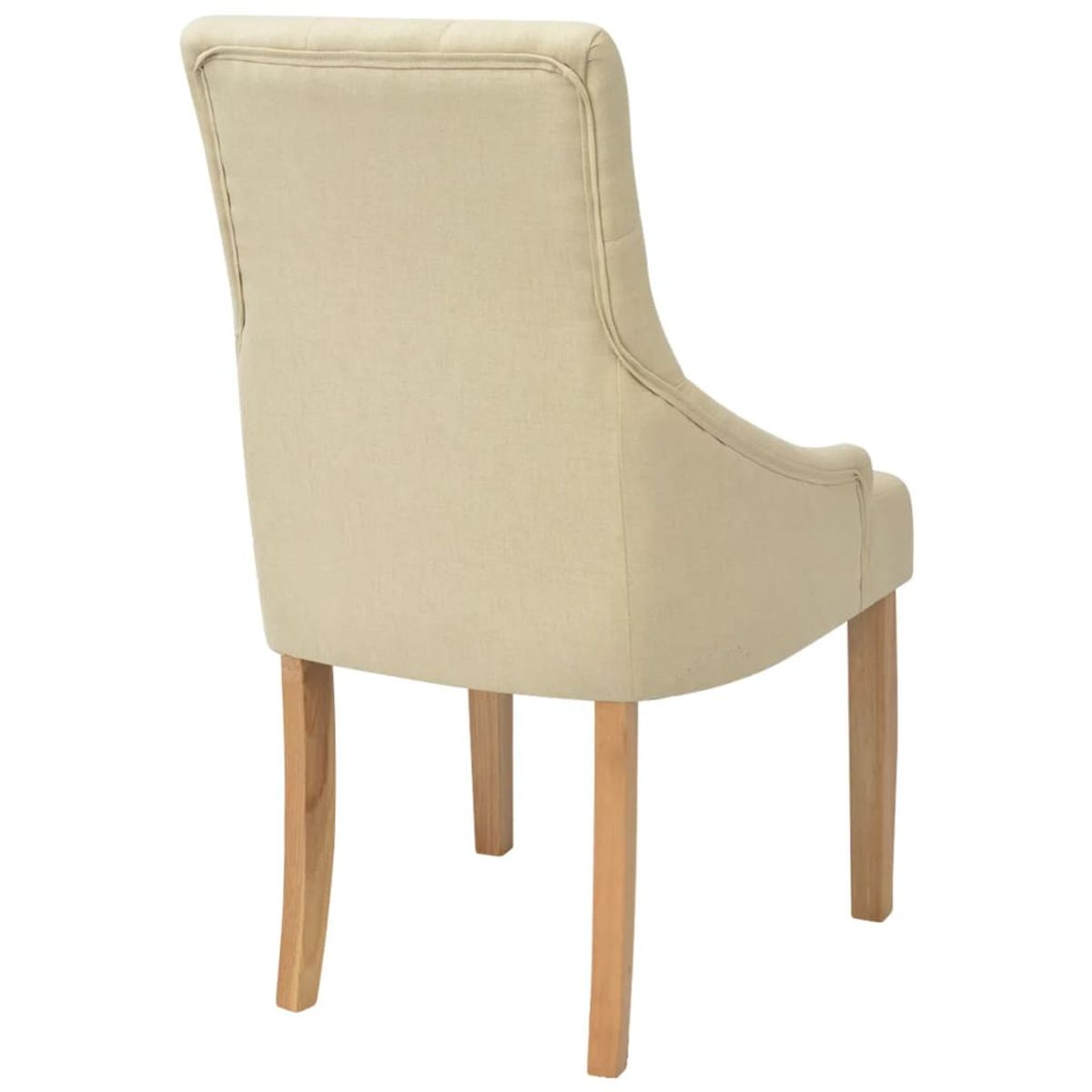 Pack de 2 sillas Cala respaldo alto crema 95,5x52x60 cm