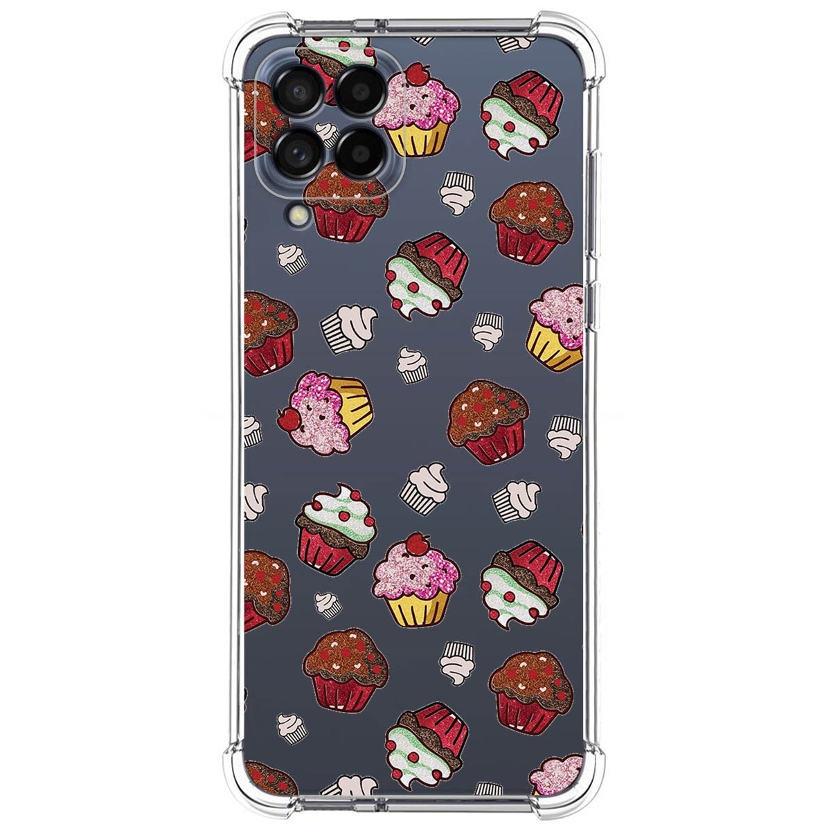 Funda Silicona Antigolpes para Samsung Galaxy M33 5G diseño Muffins Dibujos