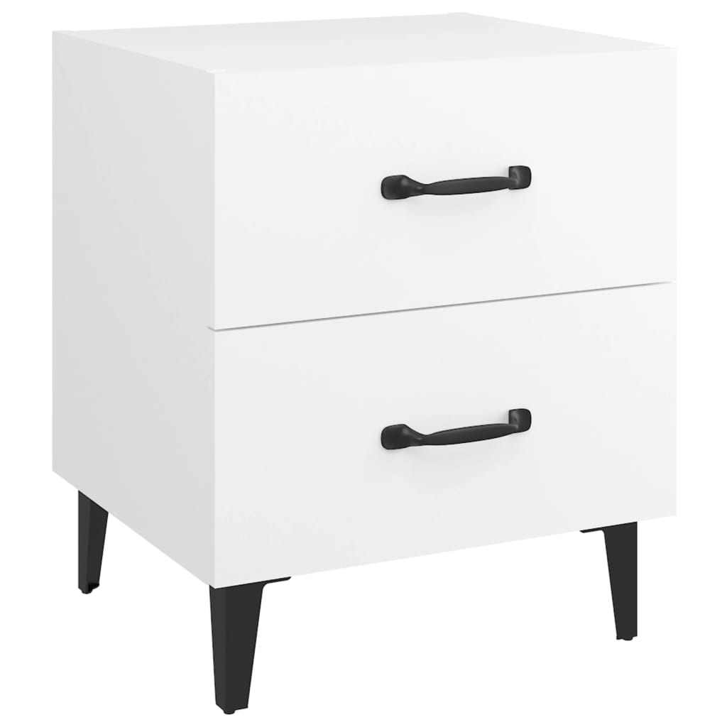 Vidaxl Mesita de Noche 40x35x47,5 Cm Blanco, Negro, Roble Sonoma y Más